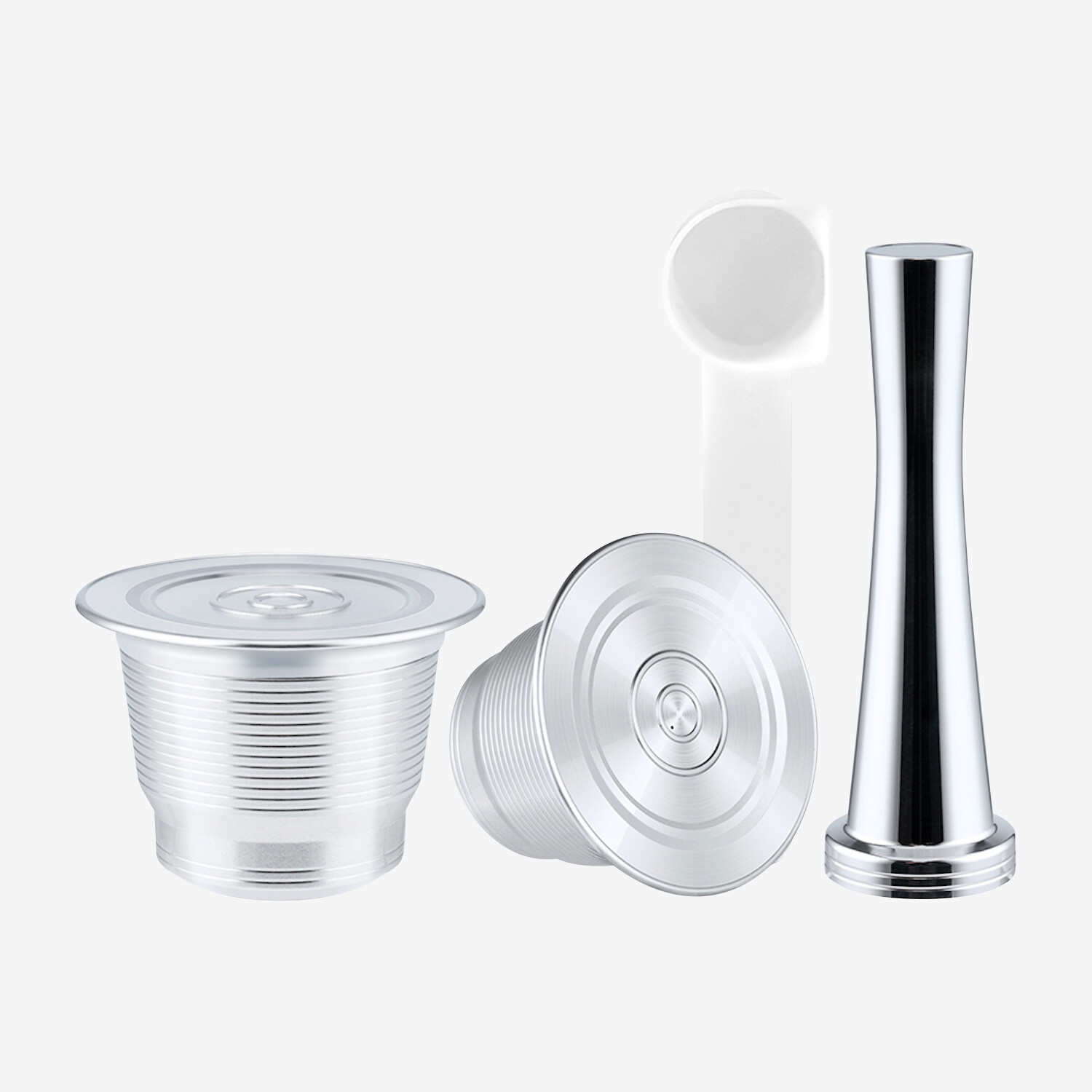 DREIKLANG - BE SMART Set di capsule da caffè ricaricabili Nespresso® in  acciaio inox, toni argento - Worldshop