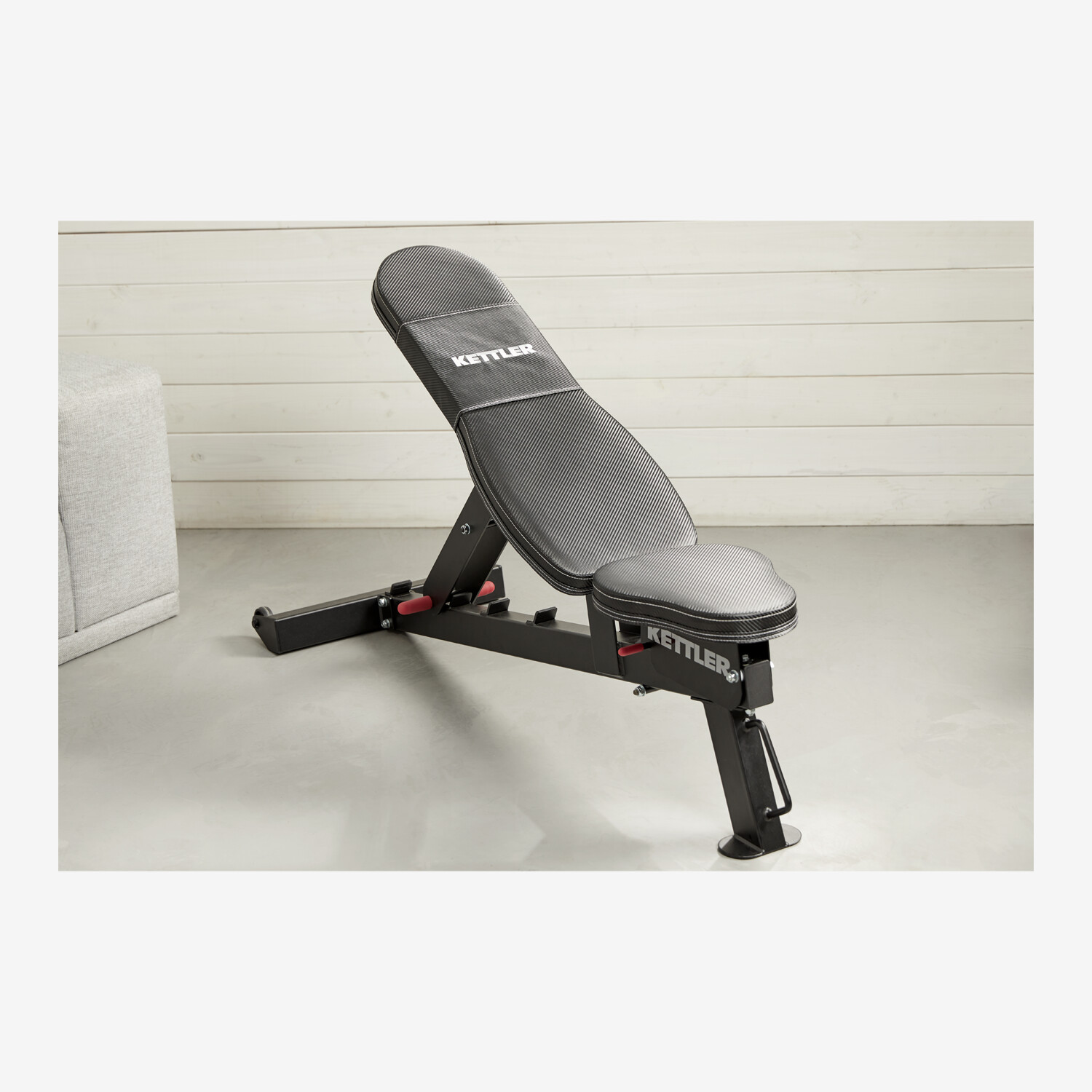 KETTLER Vario Bench Training Bench, Black - Worldshop
