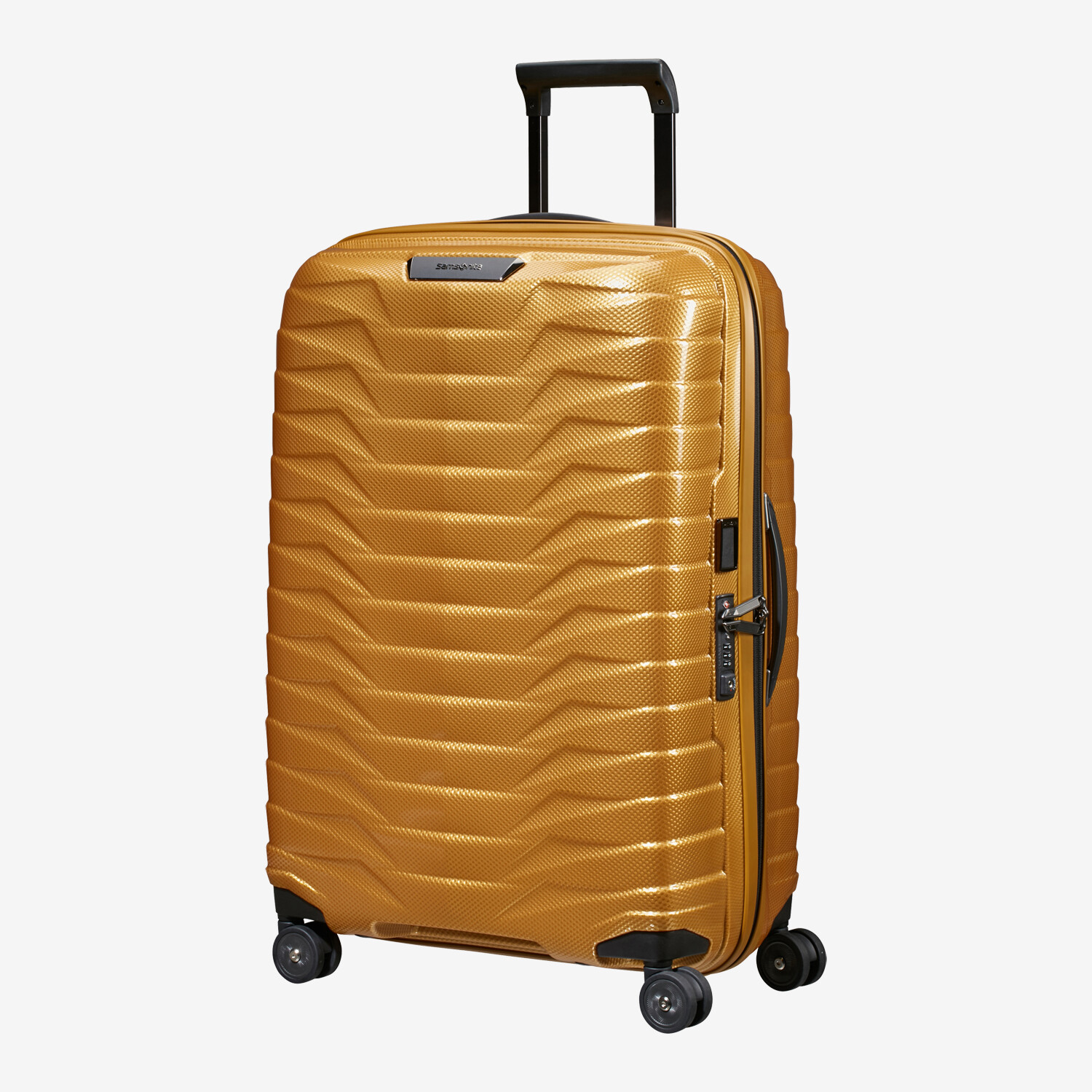 Samsonite Proxis Spinner 69/25 Trolley, Honey Gold Lufthansa