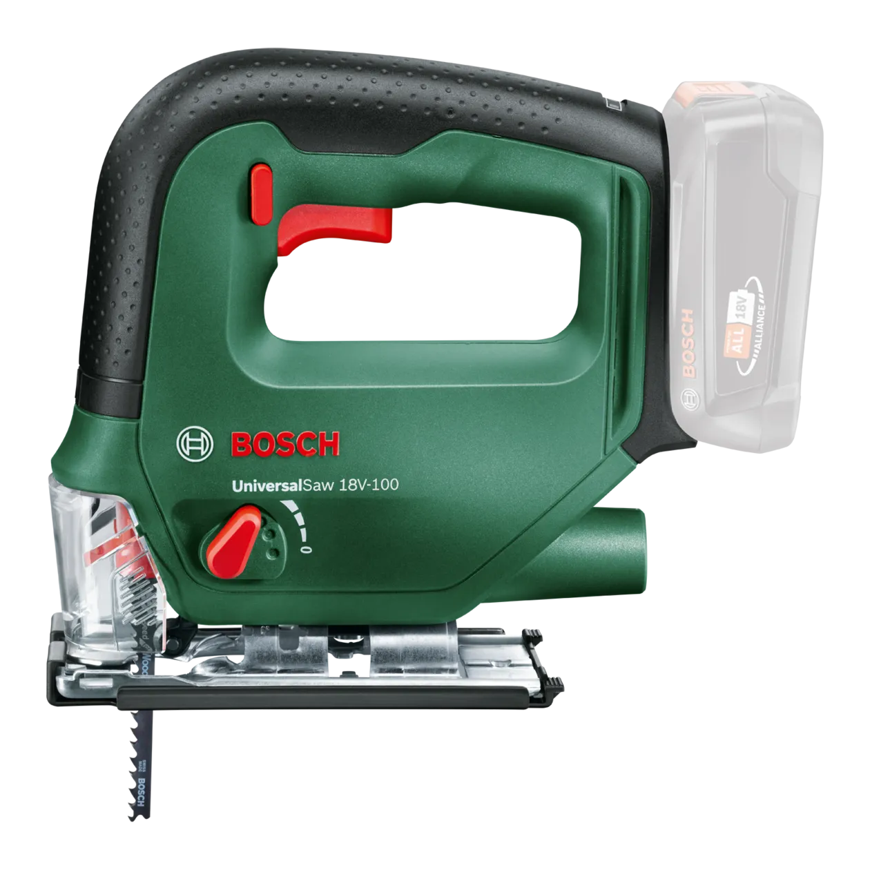 Bosch UniversalSaw 18V 100 Cordless Jigsaw Classic Green Worldshop