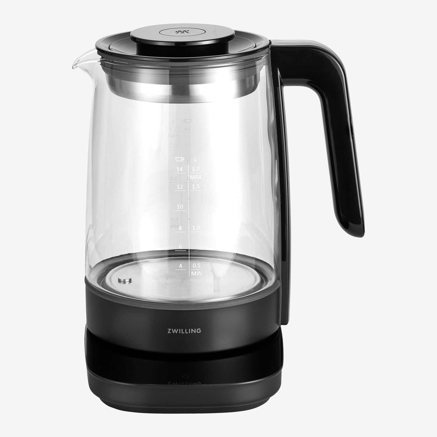ZWILLING ENFINIGY® Glass Kettle, 1.7 l, Black Lufthansa
