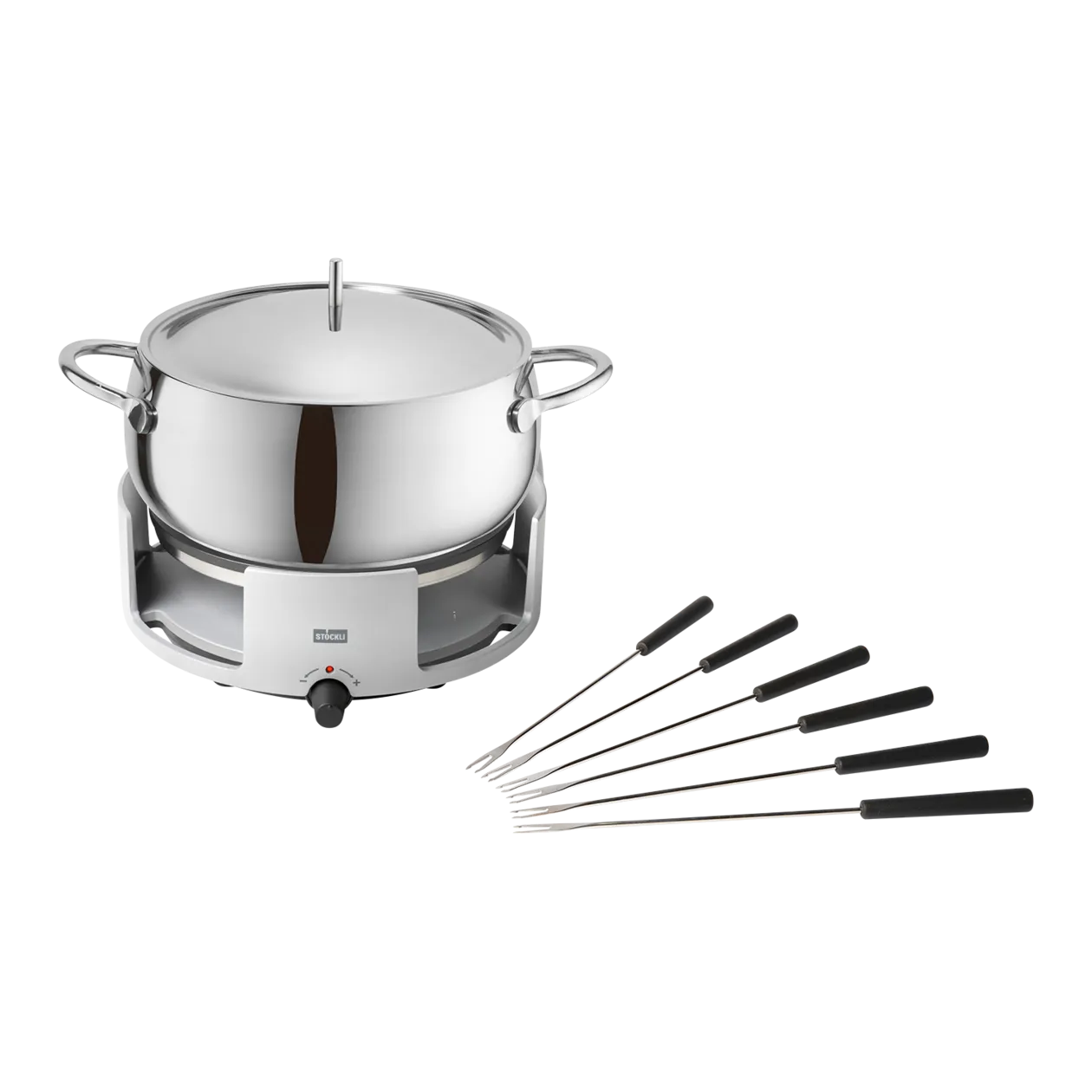 Stöckli Avalon Fondue Set, Stainless Steel