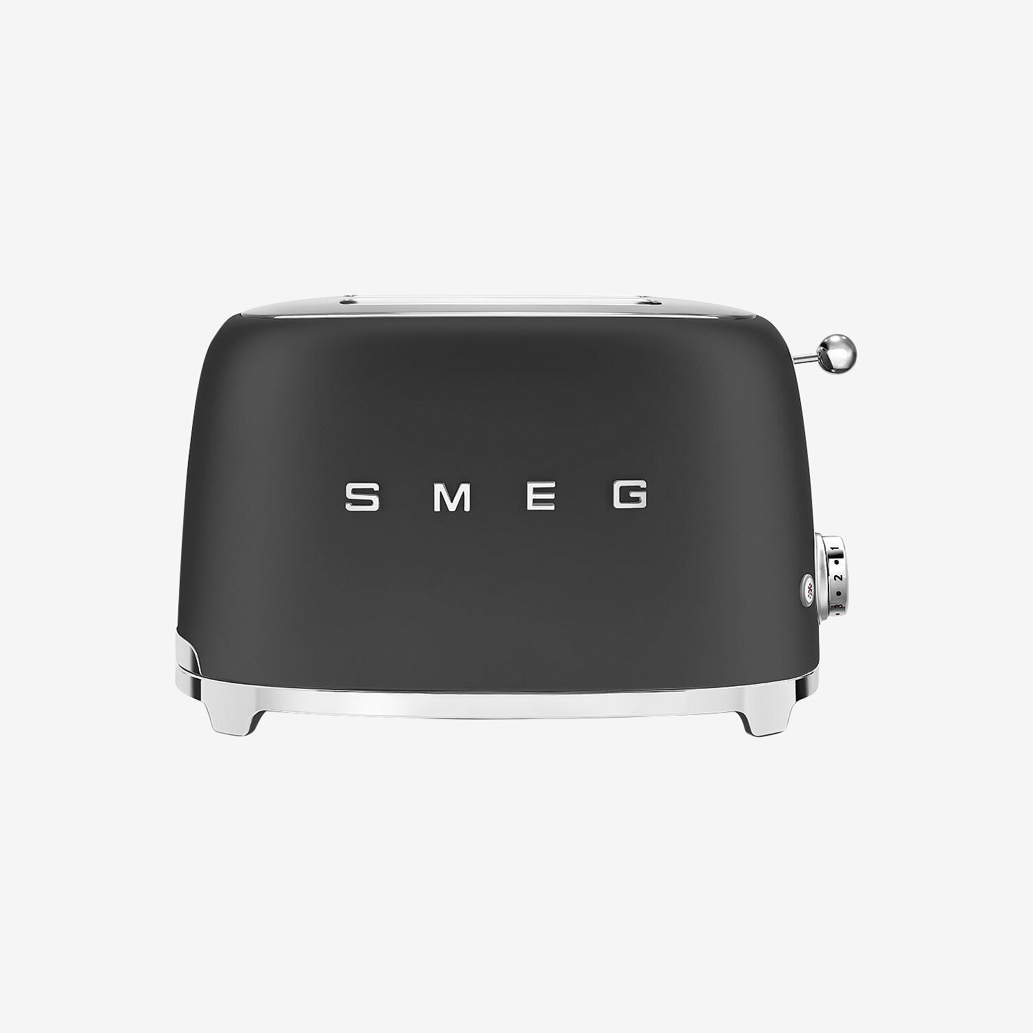 Grille-pain 2 tranches Années 50 de style rétro de Smeg Noir mat (EA1)