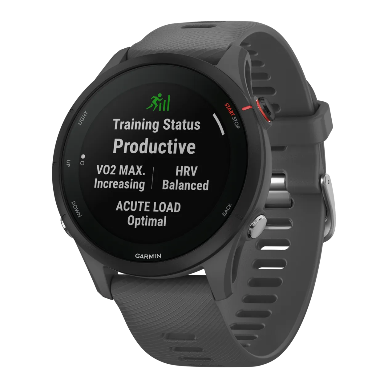 Garmin Forerunner® 255 GPS running watch, Black/Grey - Worldshop Garmin Forerunner® 255 GPS running watch, Black/Grey - Worldshop