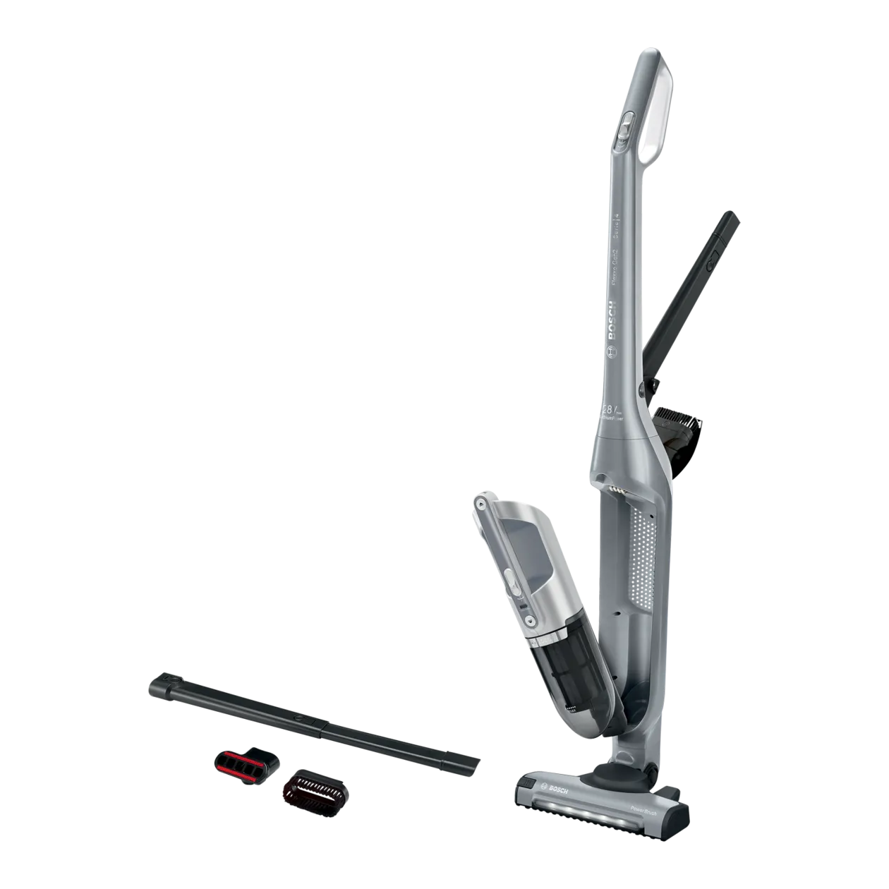 Bosch Series 4 Flexxo Gen2 Cordless Handstick Vacuum Cleaner, Silver