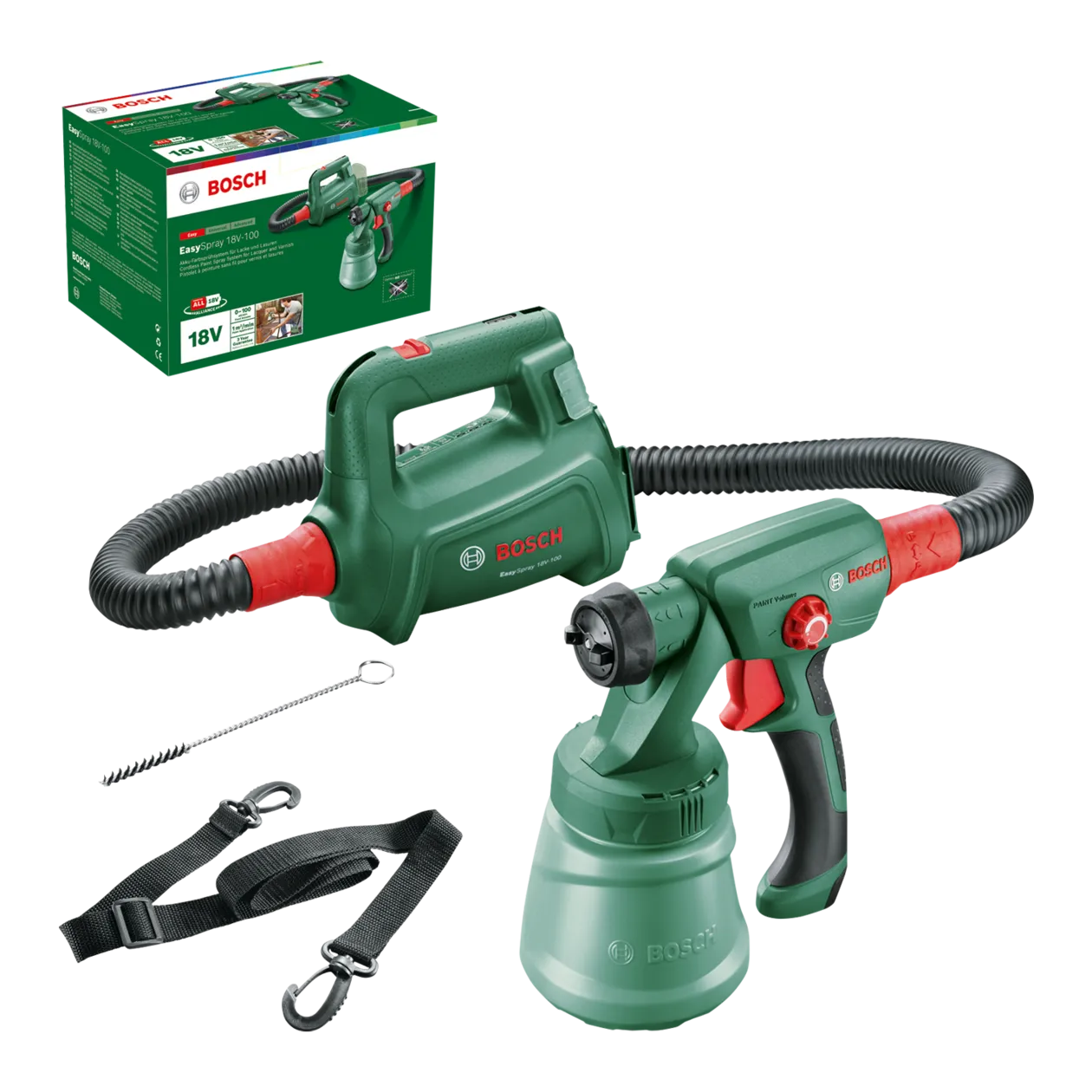 Bosch EasySpray 18V100 Paint Sprayer, Classic Green