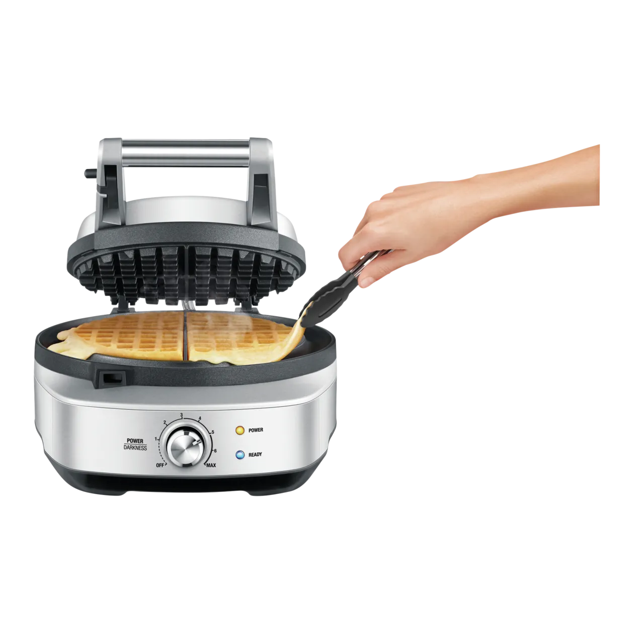 Sage the Nomess Waffle™ Waffle Maker, Brushed Stainless Steel