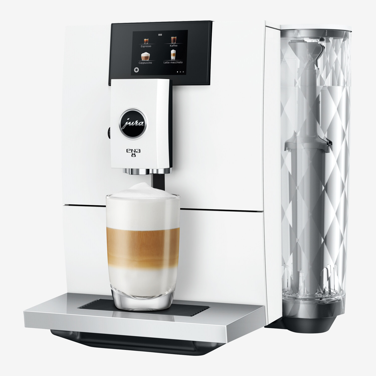 JURA ENA 8 (EC) Kaffeevollautomat, Full Nordic White Lufthansa