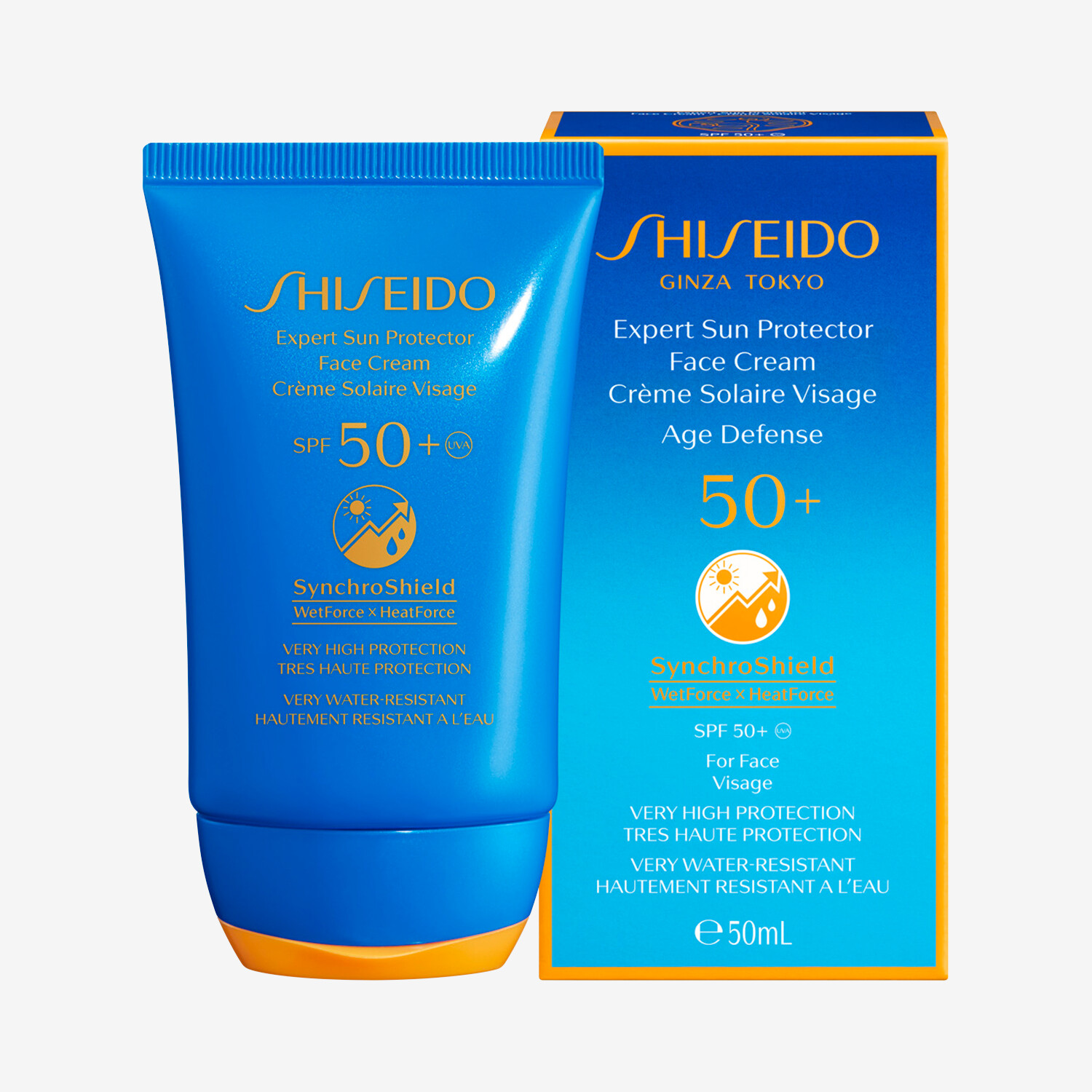 Shiseido Sun Global Sun Care Expert Pro Cream Sun Protection, SPF 50+, 50 ml