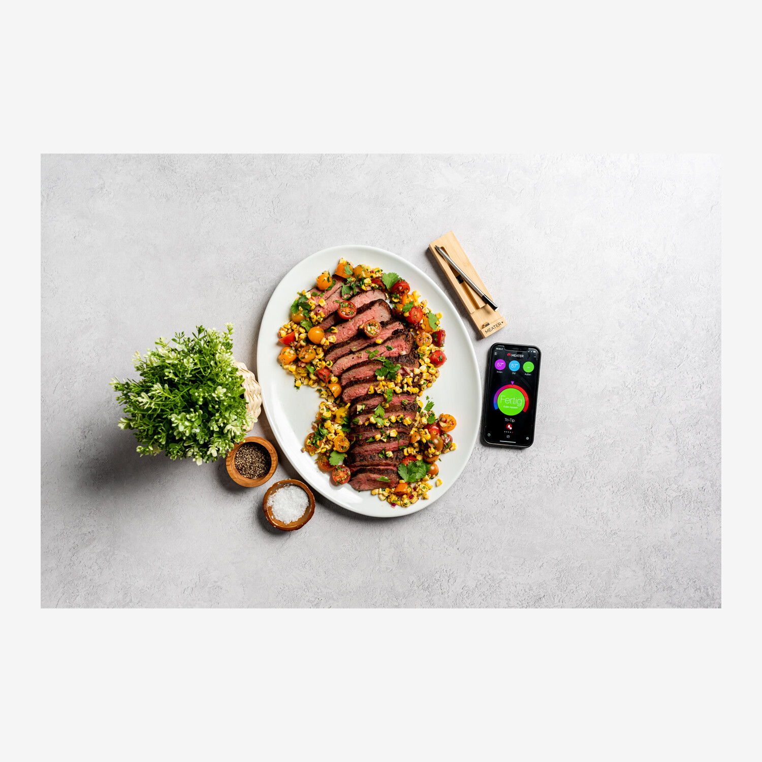 MEATER Plus Digital Meat Thermometer, Honey