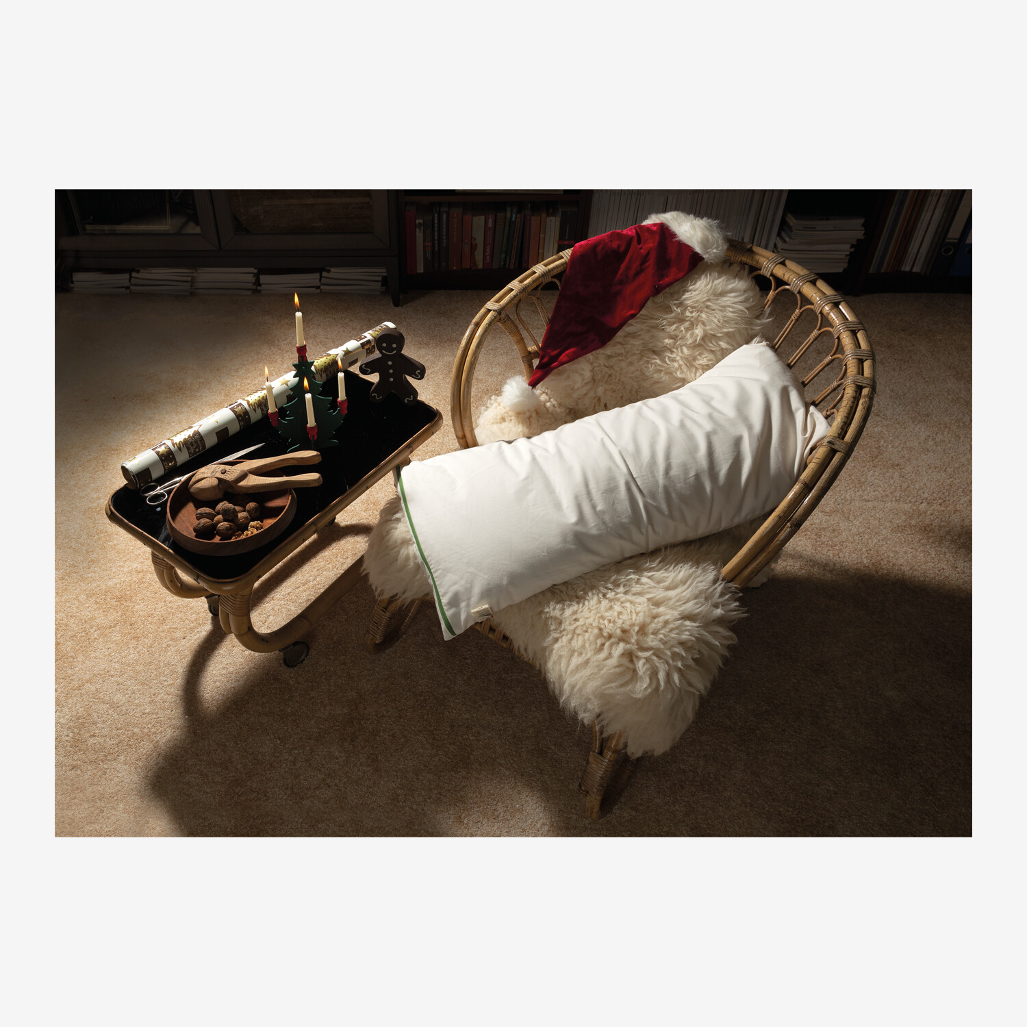 Mudis Natural Pillow With Millet Hulls, 40 x 80, Natural