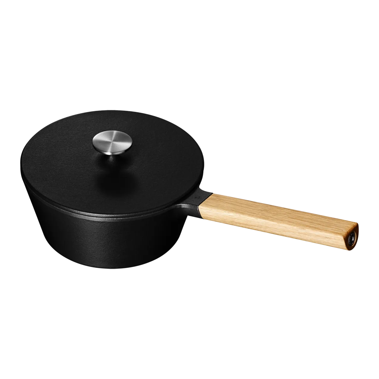 Morsø NAC Cast Iron Saute Pan with Lid, 25 cm, Black
