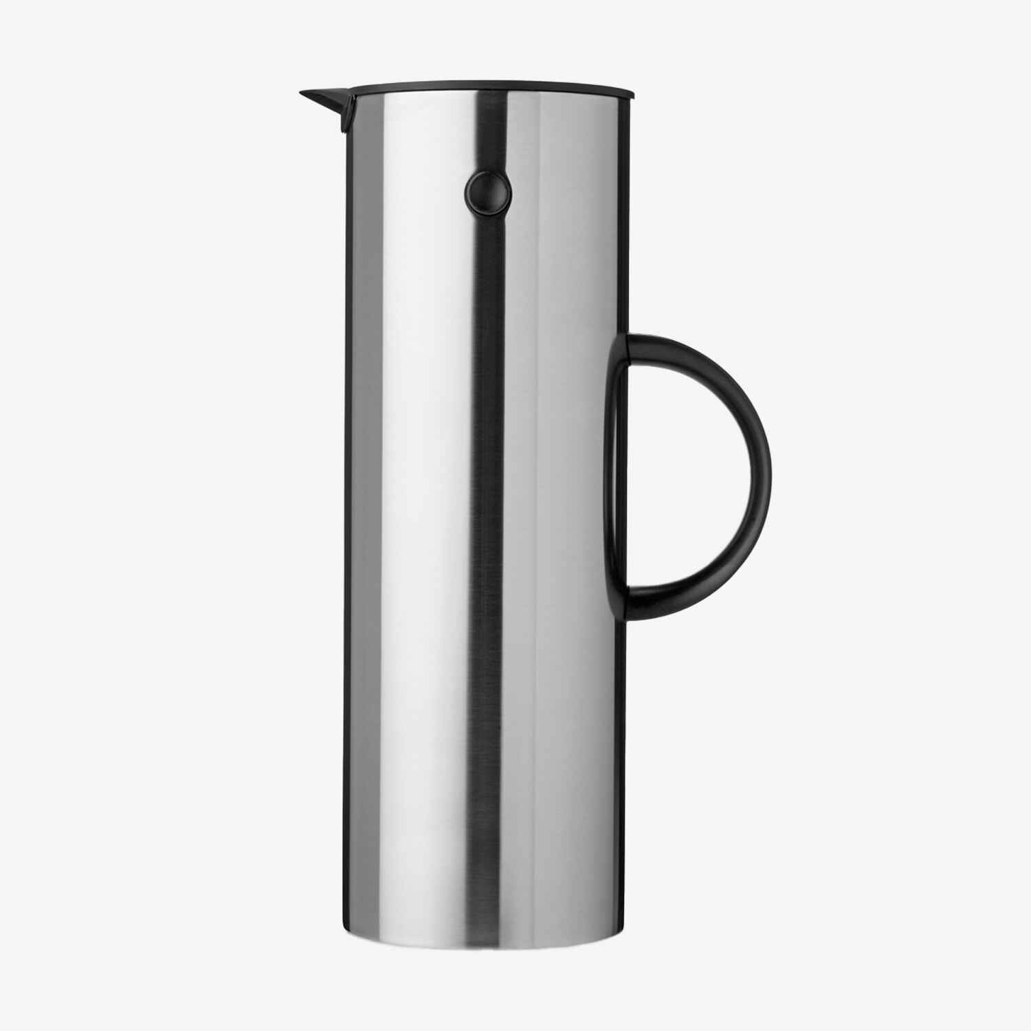 Stelton EM77 Isolierkanne mit Glaseinsatz und Kippverschluss, 1 l 