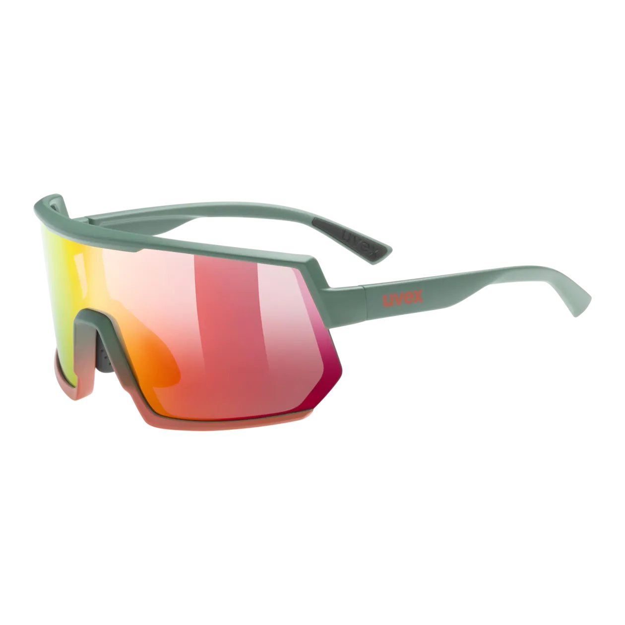 uvex sportstyle 235 Sportbrille, Moss / Grapefruit Mat