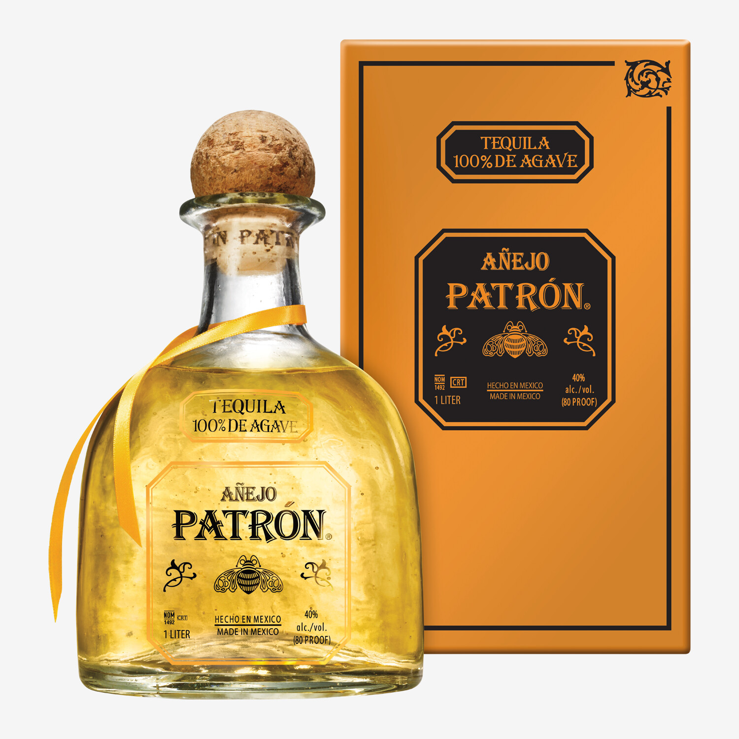 Patron Tequila Añejo, 1 l, 40 ABV, Mexico