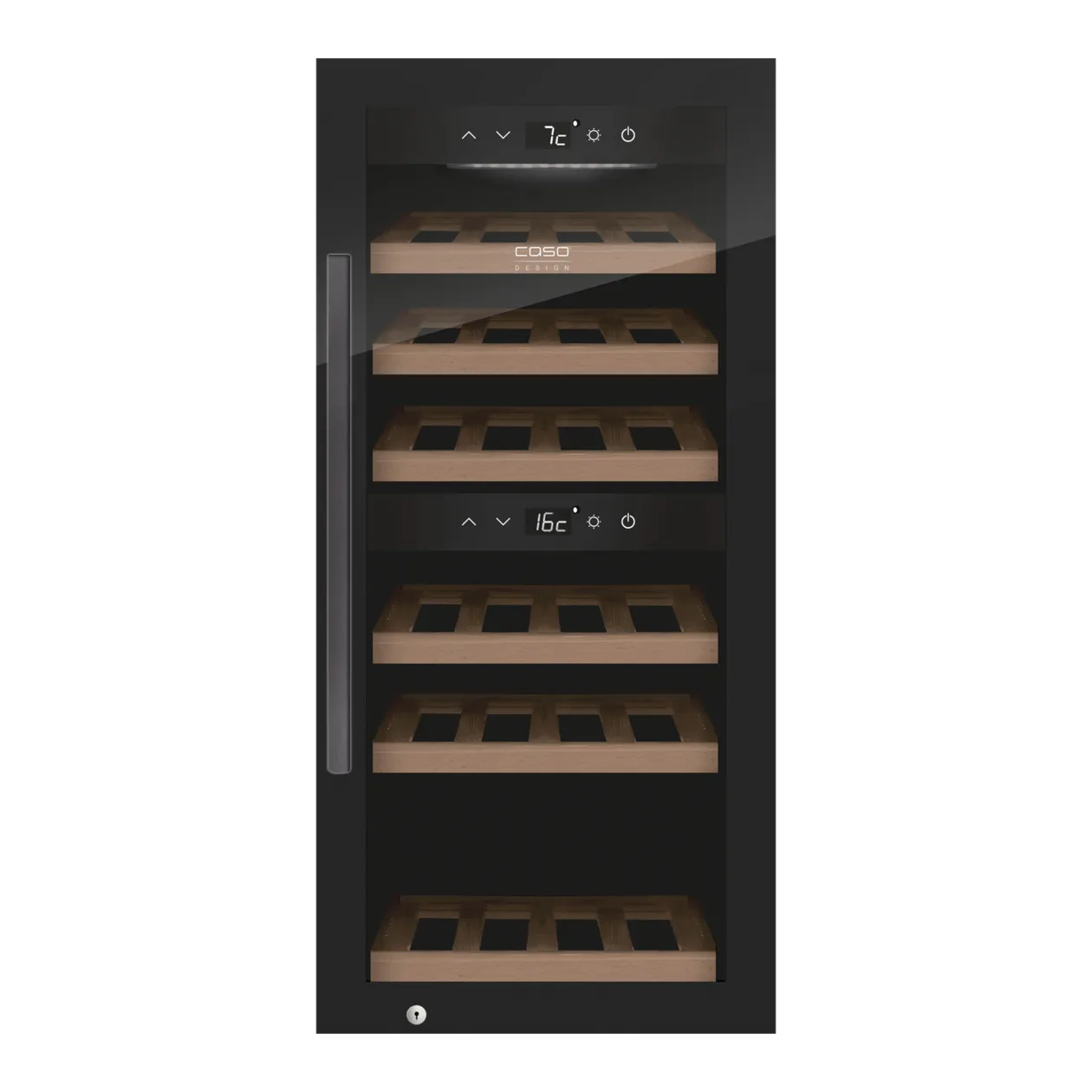 CASO WineExclusive 24 Smart Weinkühlschrank, Schwarz