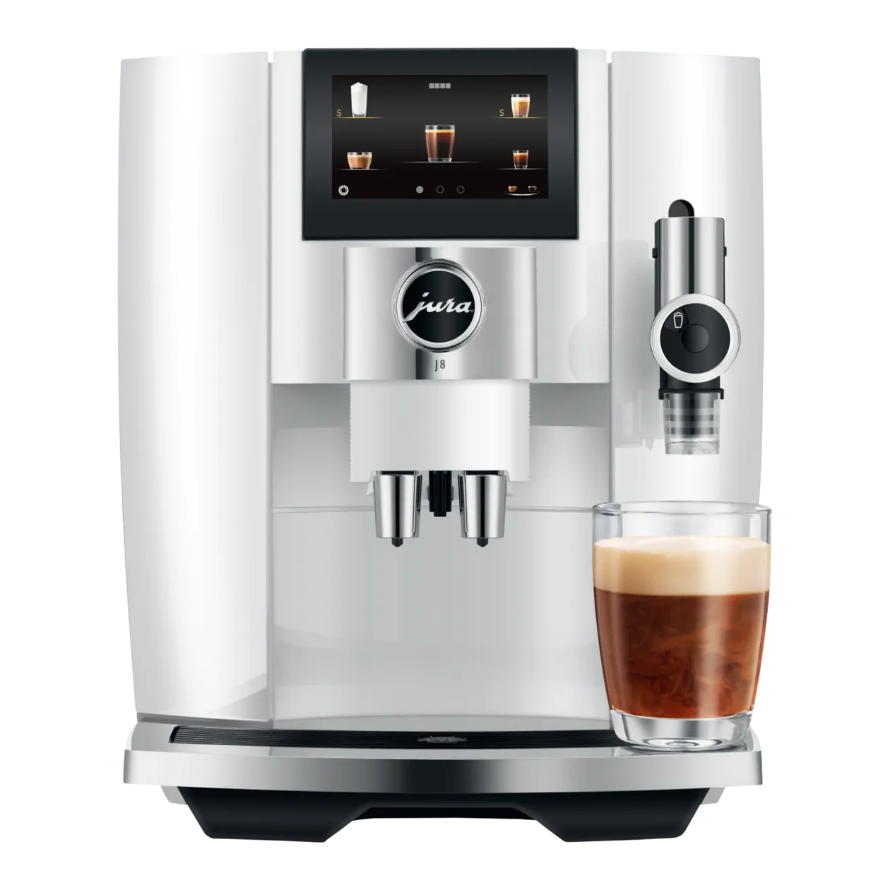 JURA J8 (EA) Automatic Coffee Machine, Piano White