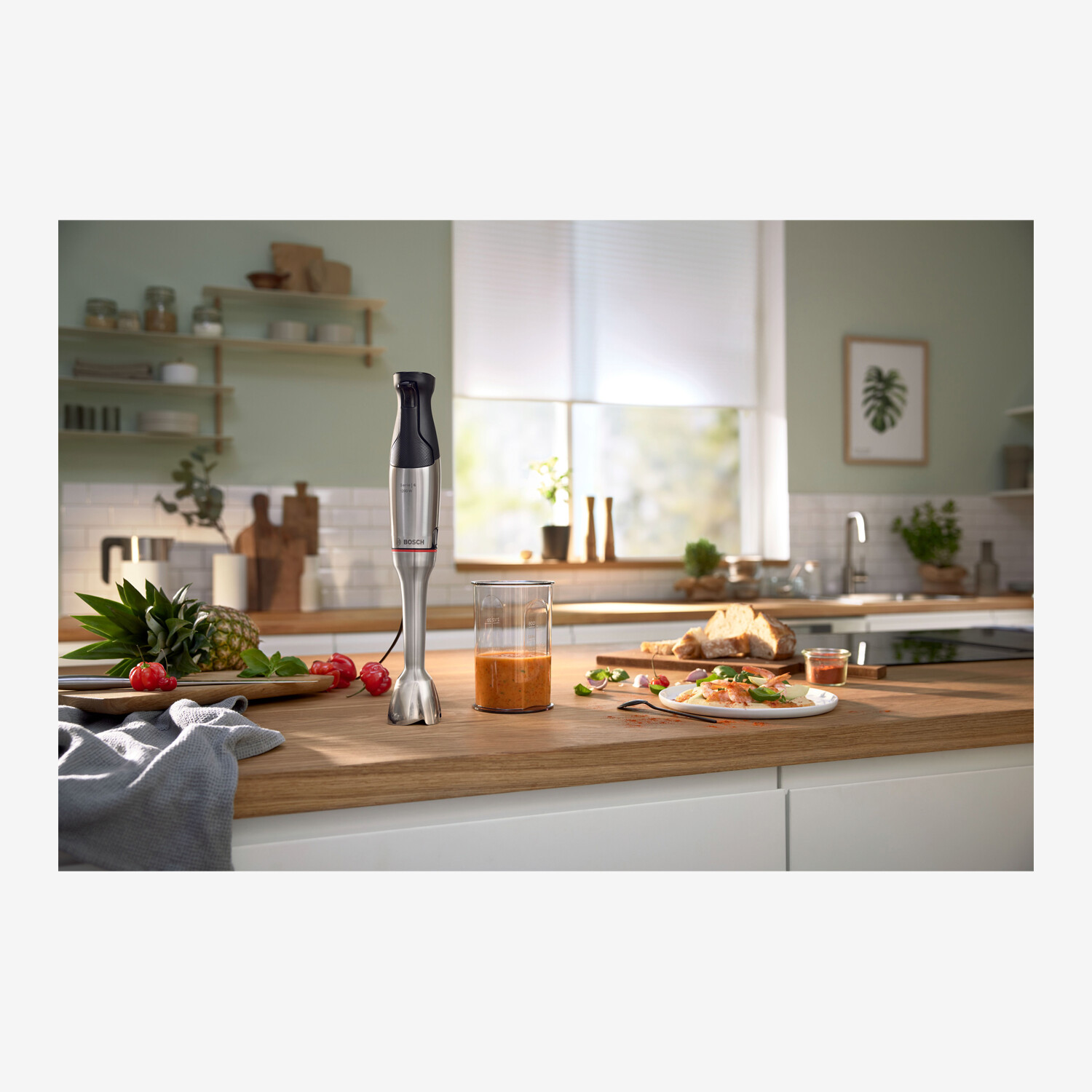 Bosch Series 6 ErgoMaster MSM6M810 Hand Blender, Stainless Steel