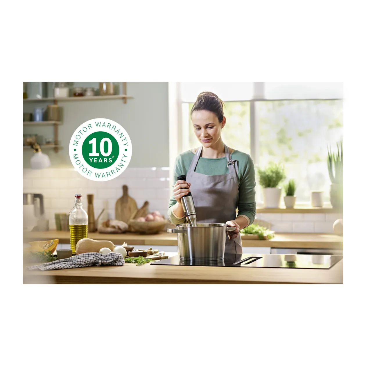 Bosch Series 6 ErgoMaster MSM6M810 Hand Blender, Stainless Steel