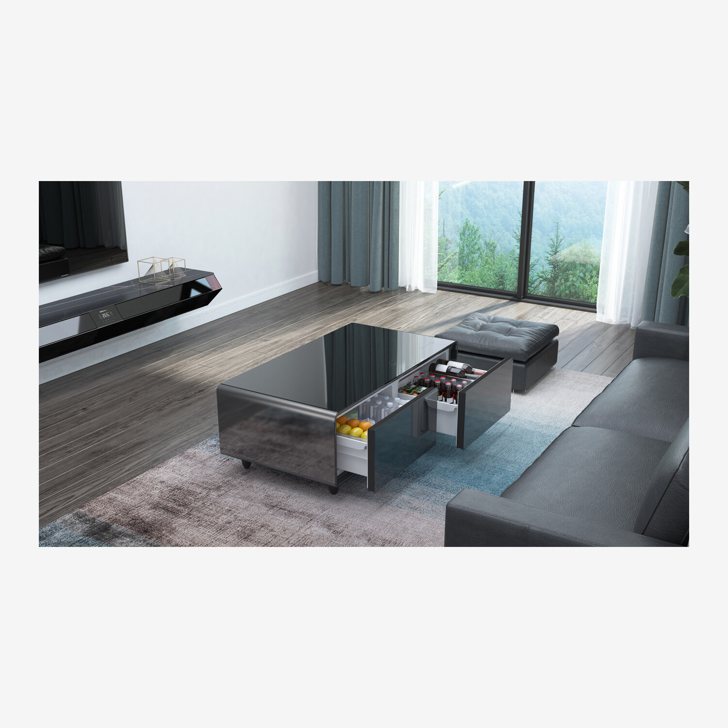 CASO Design Sound & Cool II Lounge Table, Black