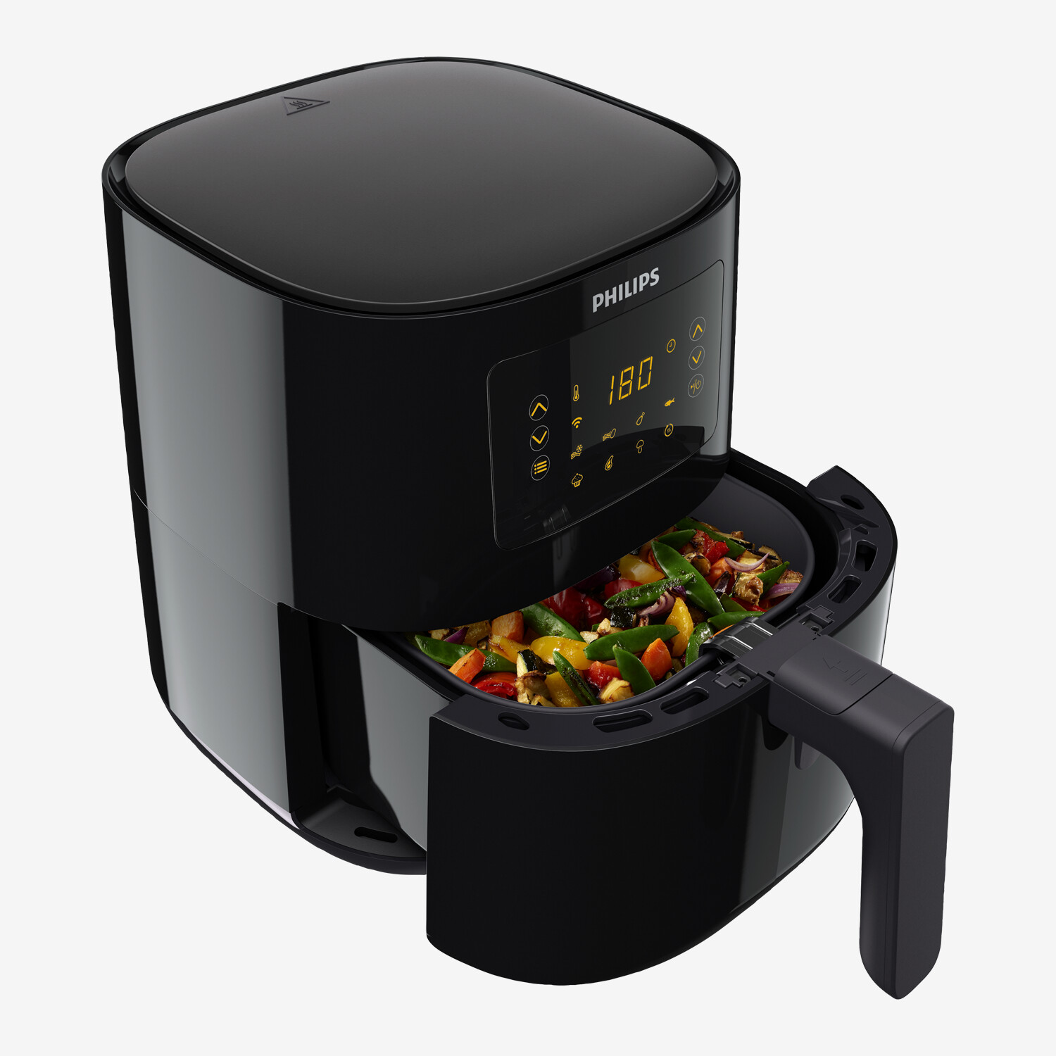 Philips Essential Connected Airfryer Compact Hot Air Fryer, Black