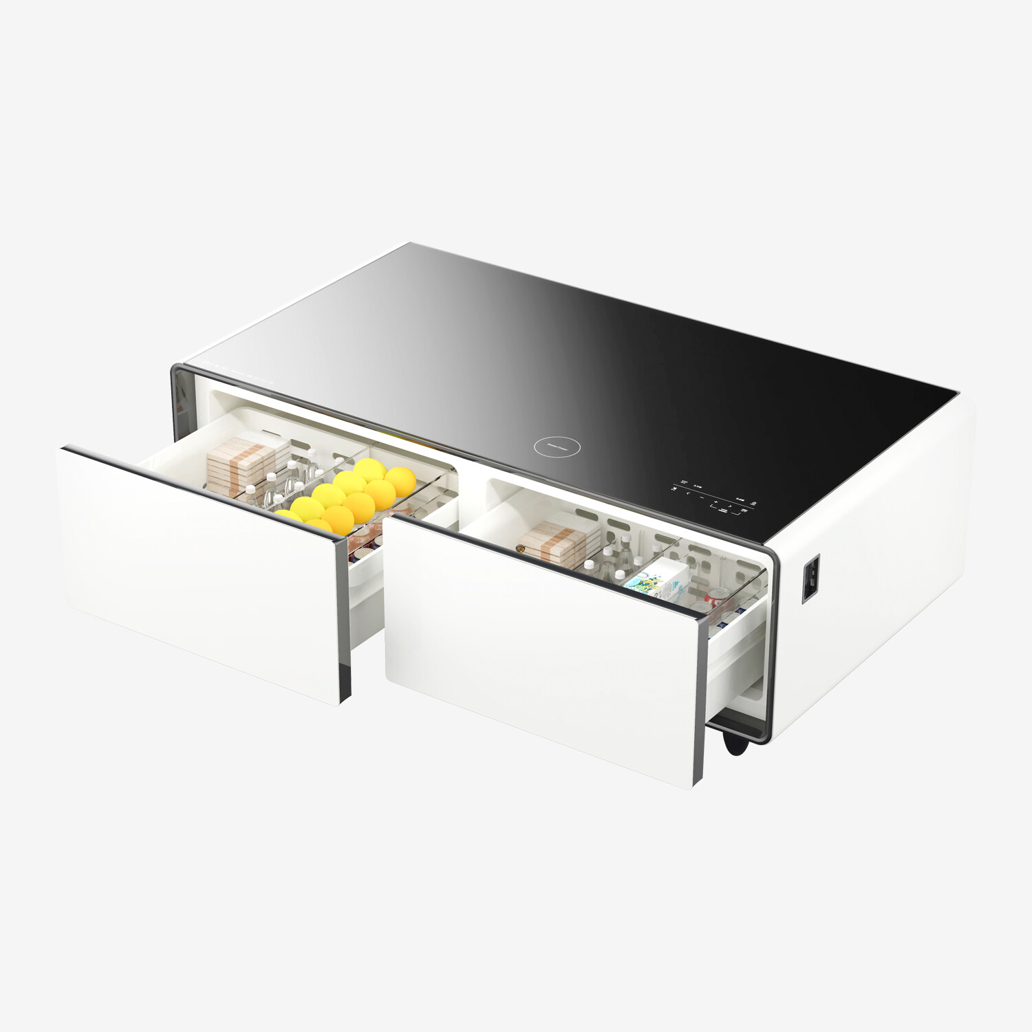 CASO Design Sound & Cool II Tavolino da salotto, bianco/nero
