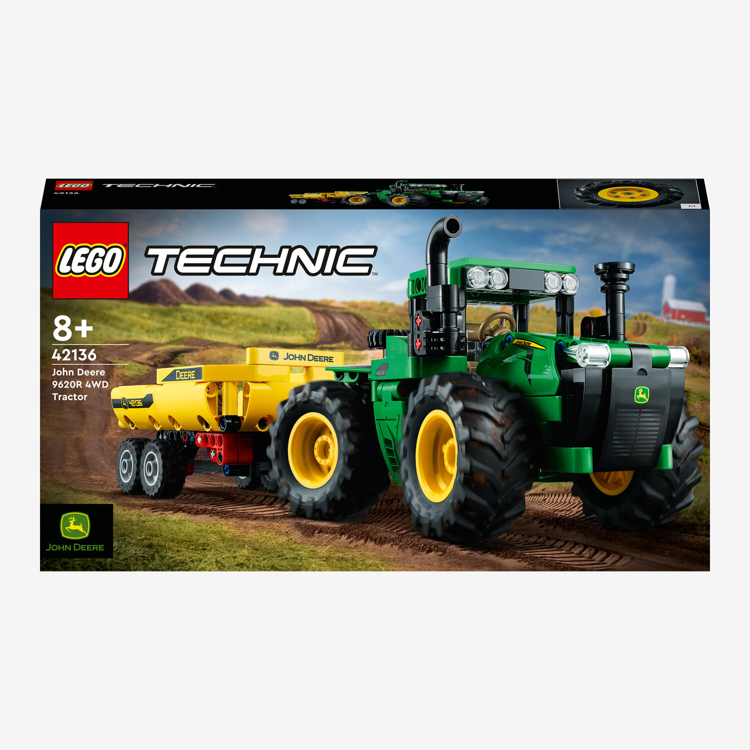 LEGO® Technic 42136 John Deere 9620R 4WD Tractor Playset - Worldshop