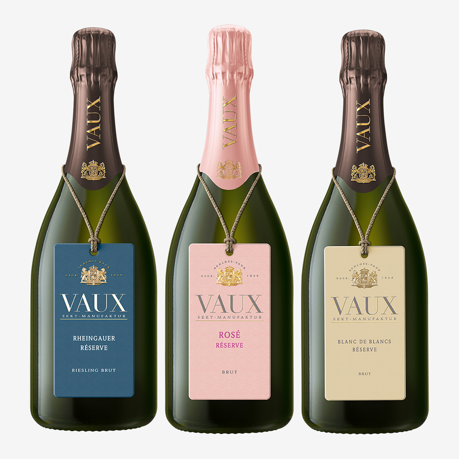 Schloss Vaux Réserve Brut Kollektion, 3 Flaschen, Deutschland