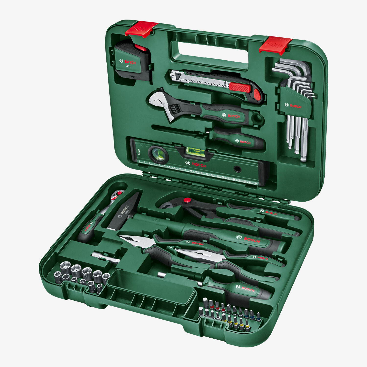 Bosch Advanced Werkzeugkoffer, 52tlg., Forest Green