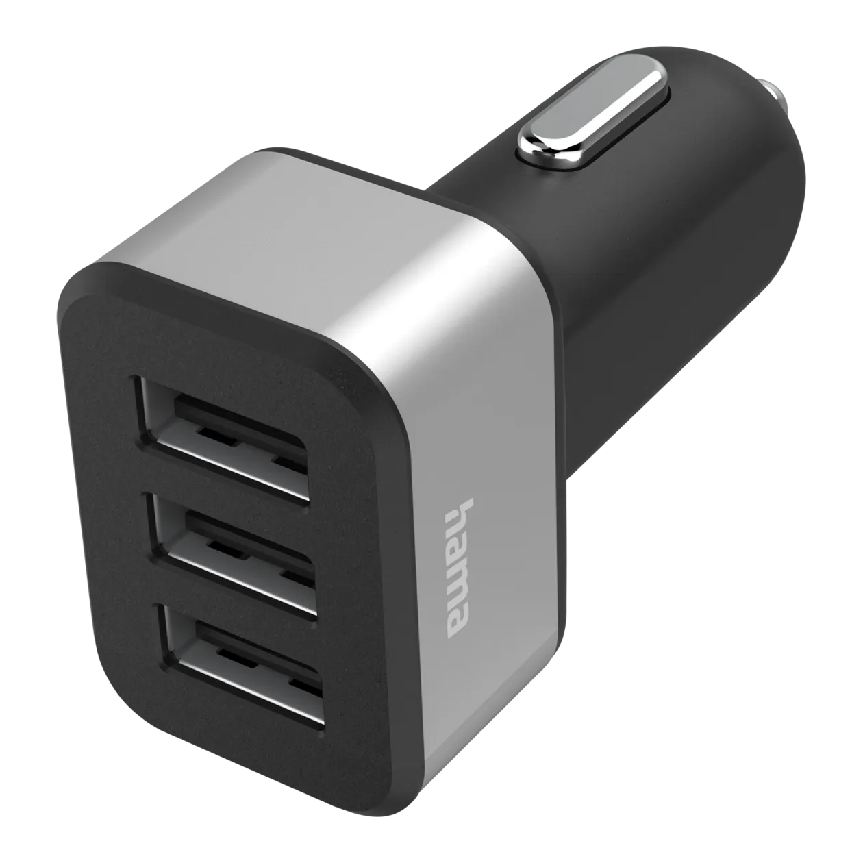 Hama Chargeur USB triple pour allume-cigares adaptateur auto, 12 V / 24 V,  noir/gris - Worldshop