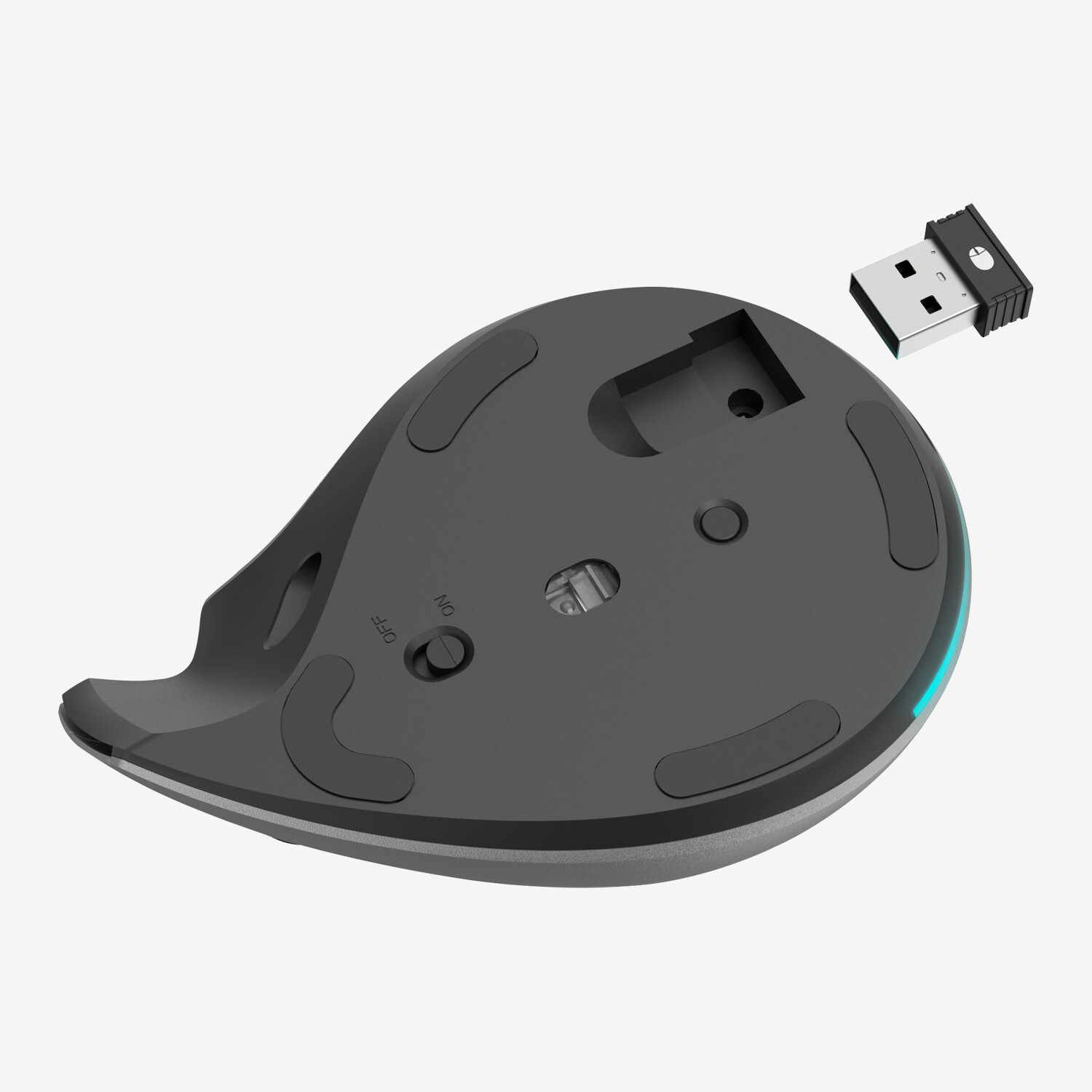 Hama EMW-700 vertikale ergonomische Maus, Grau - Worldshop