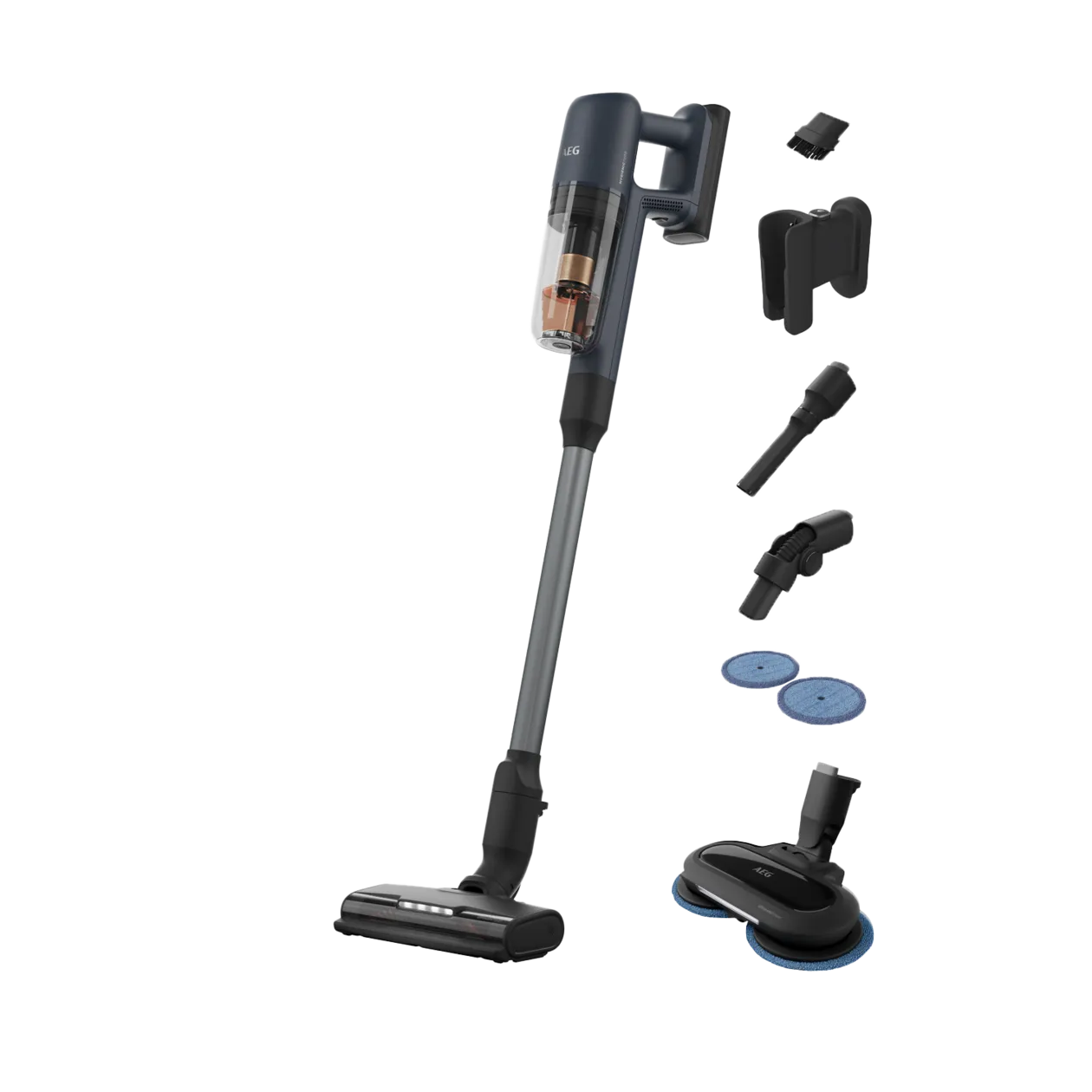 AEG Hygienic 7000 AP71B14WET Cordless Vacuum Cleaner, Denim Blue