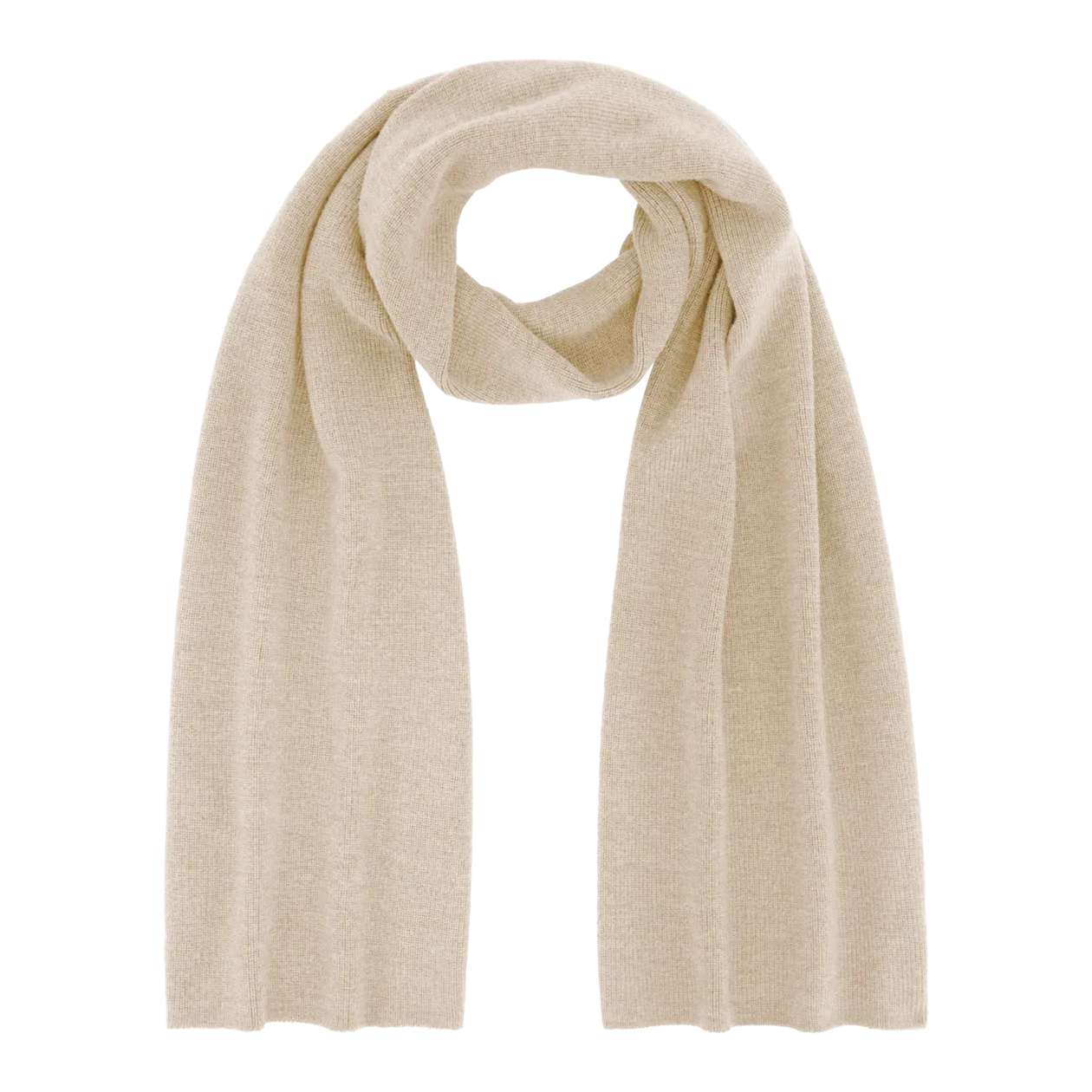 FALKE Schal aus reiner, extrafeiner Merinowolle, Unisex, Beige-Melange