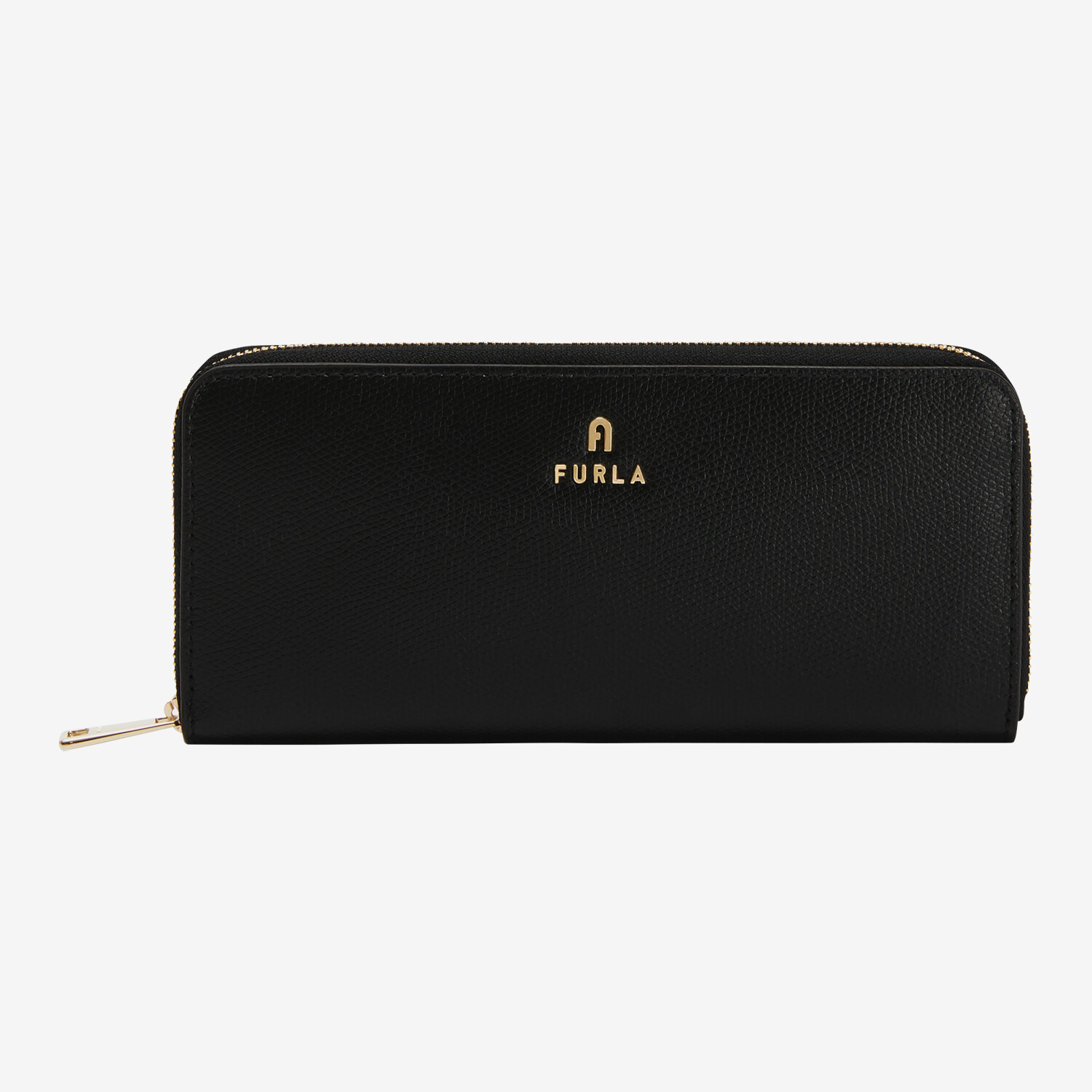 Furla Camelia XL Slim Zip-Around Women's Wallet, Nero - Worldshop