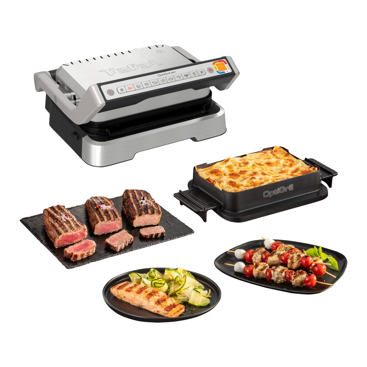 Waffle Insert Compatible with Tefal OptiGrill Standard Models, 4-in-1, 2-in-1, Elite, Plus , Silicone Baking Bowl Insert, Belgian Waffles, Waffle