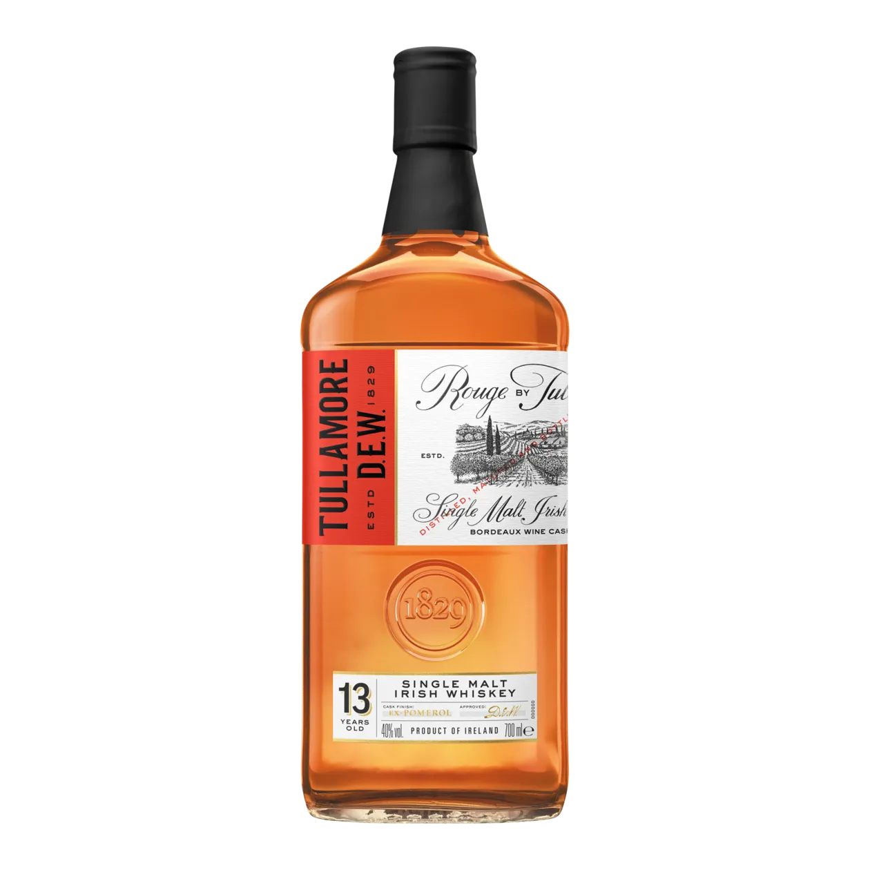 Tullamore D.E.W. Rouge 13 Years Single Malt Irish Whiskey, 0,7 l, 40,0