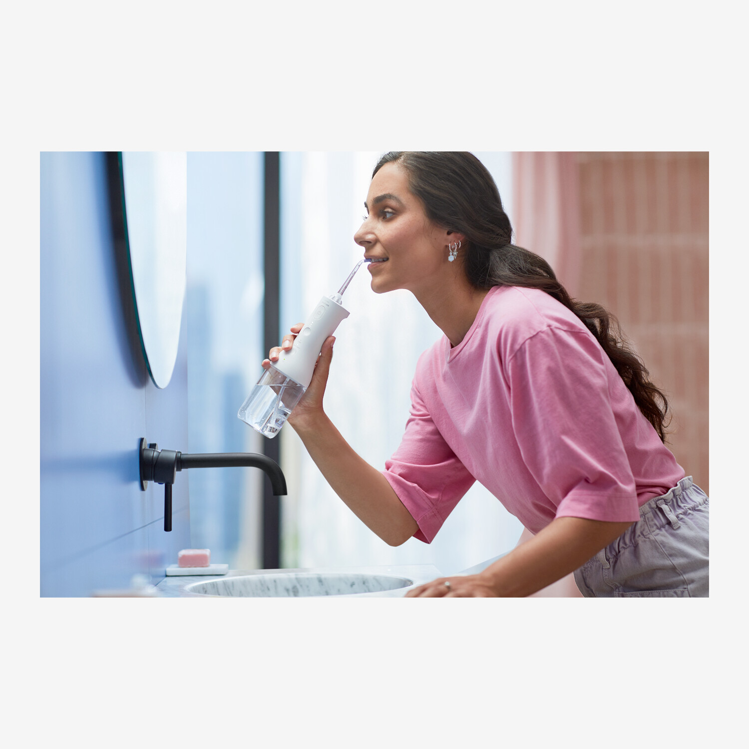 Philips Sonicare Power Flosser 3000 Cordless Water Flosser, White