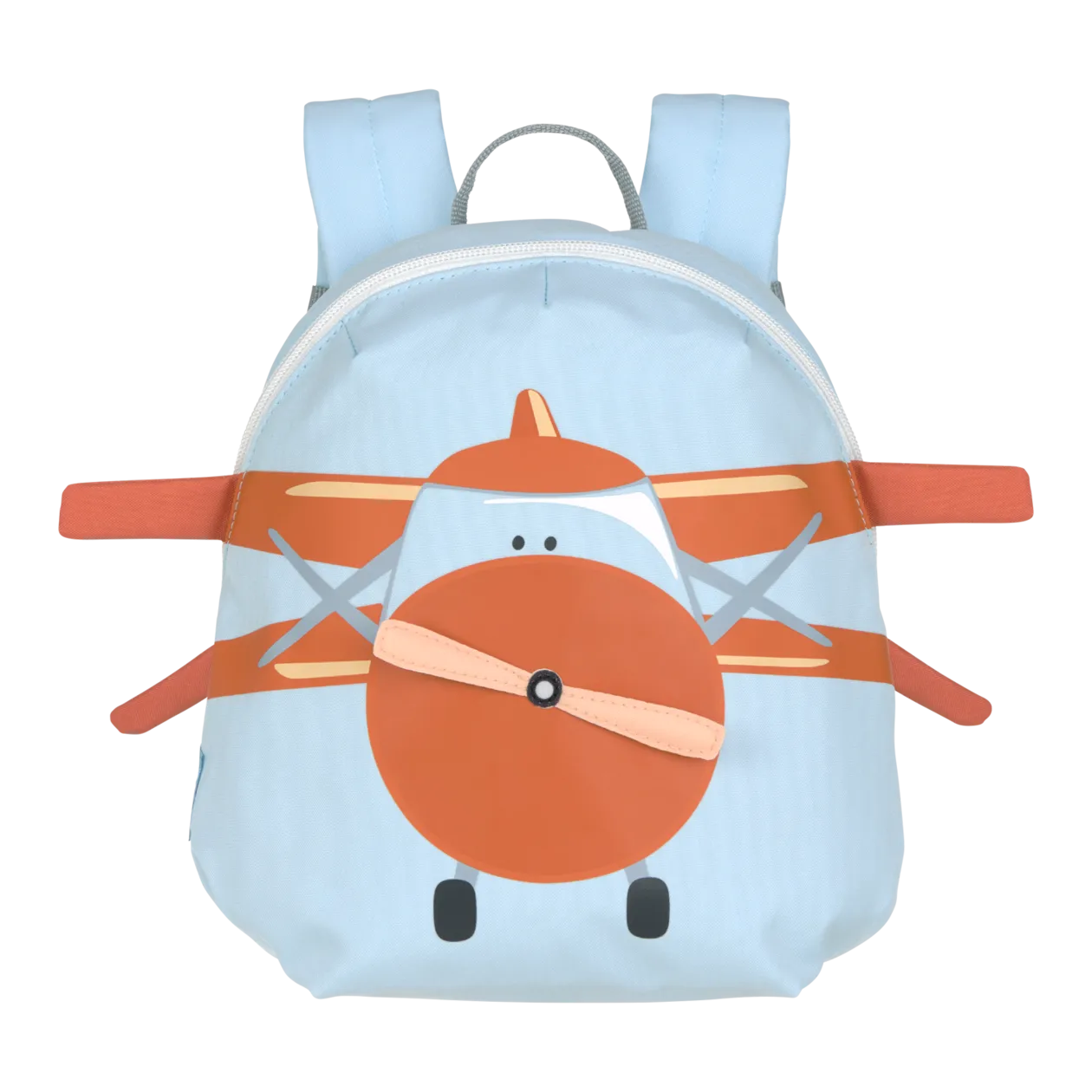 LÄSSIG Tiny Drivers Propeller-Flugzeug Kinderrucksack, Blau