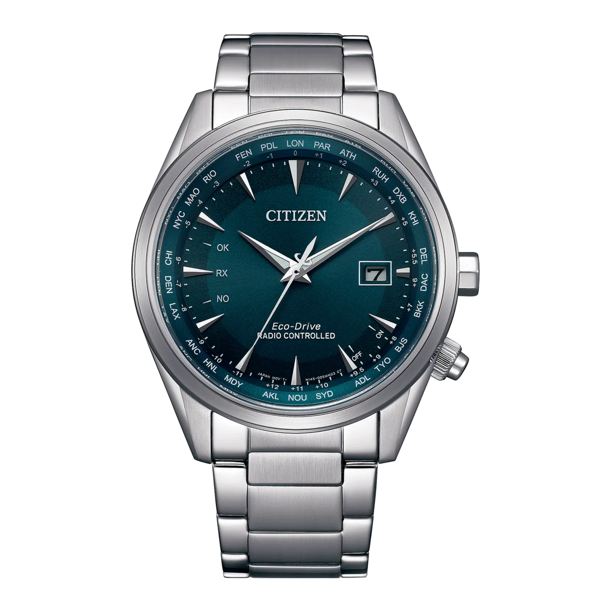 Citizen CB0270-87L Funkuhr, Silberfarben/Petrol