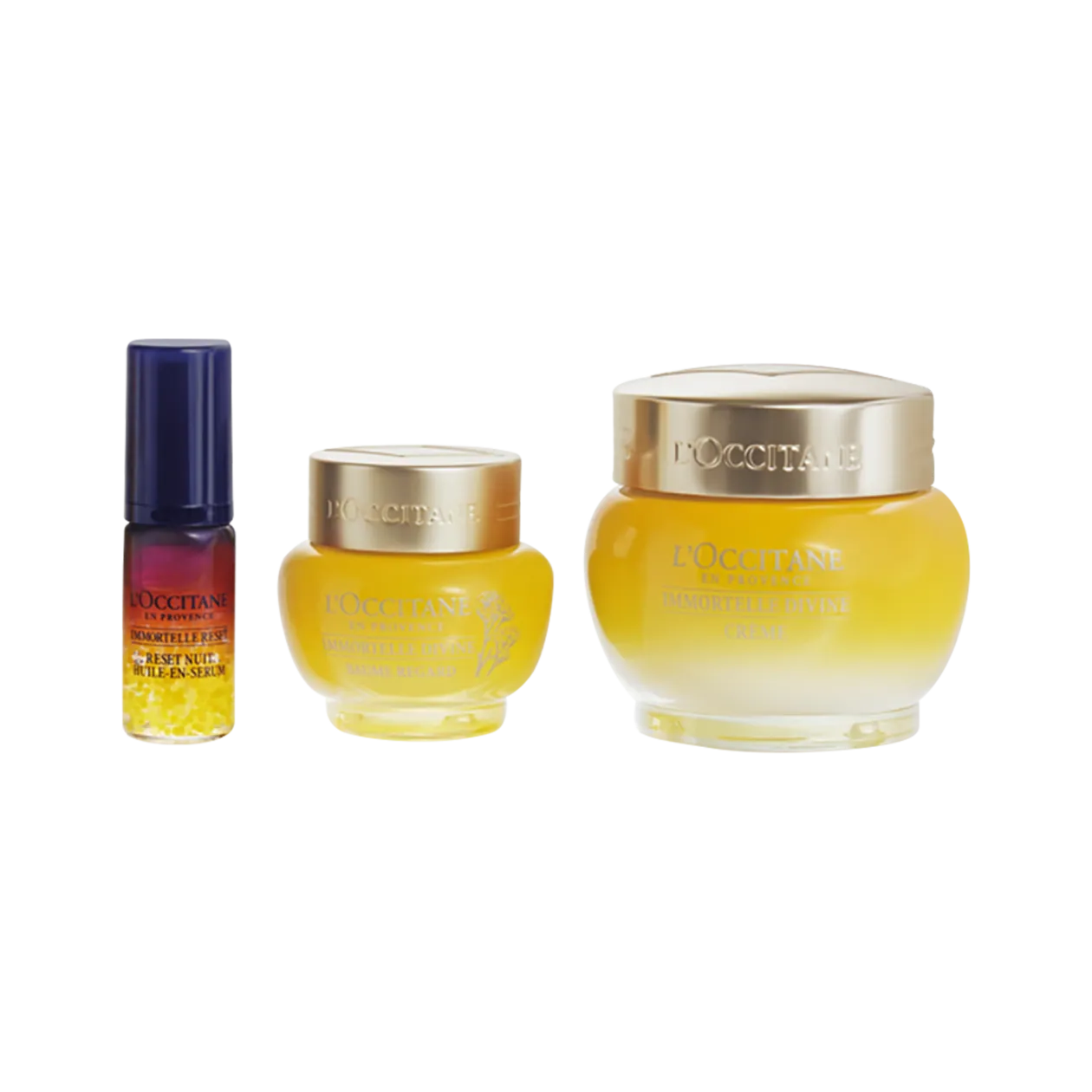 L'OCCITANE en Provence Immortelle Divine Gesichtspflege-Set, 70 ml