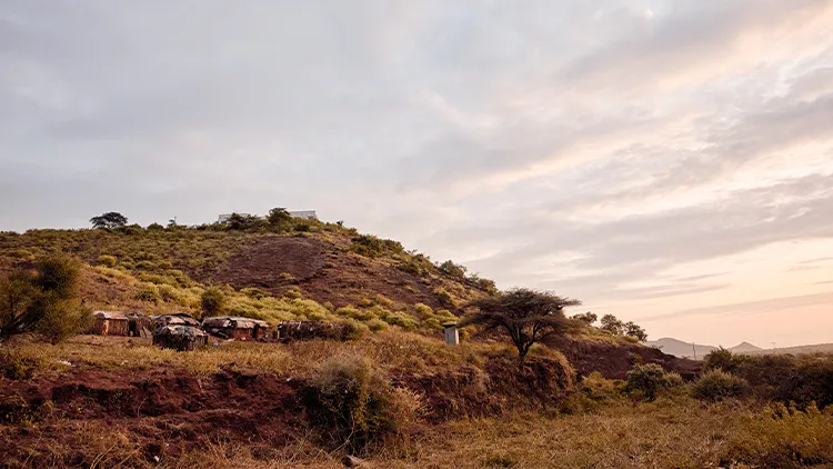 Huts on the mountainside