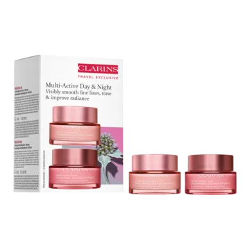 Clarins Multi-Active Jour & Nuit Set per la cura del viso, 2x 50