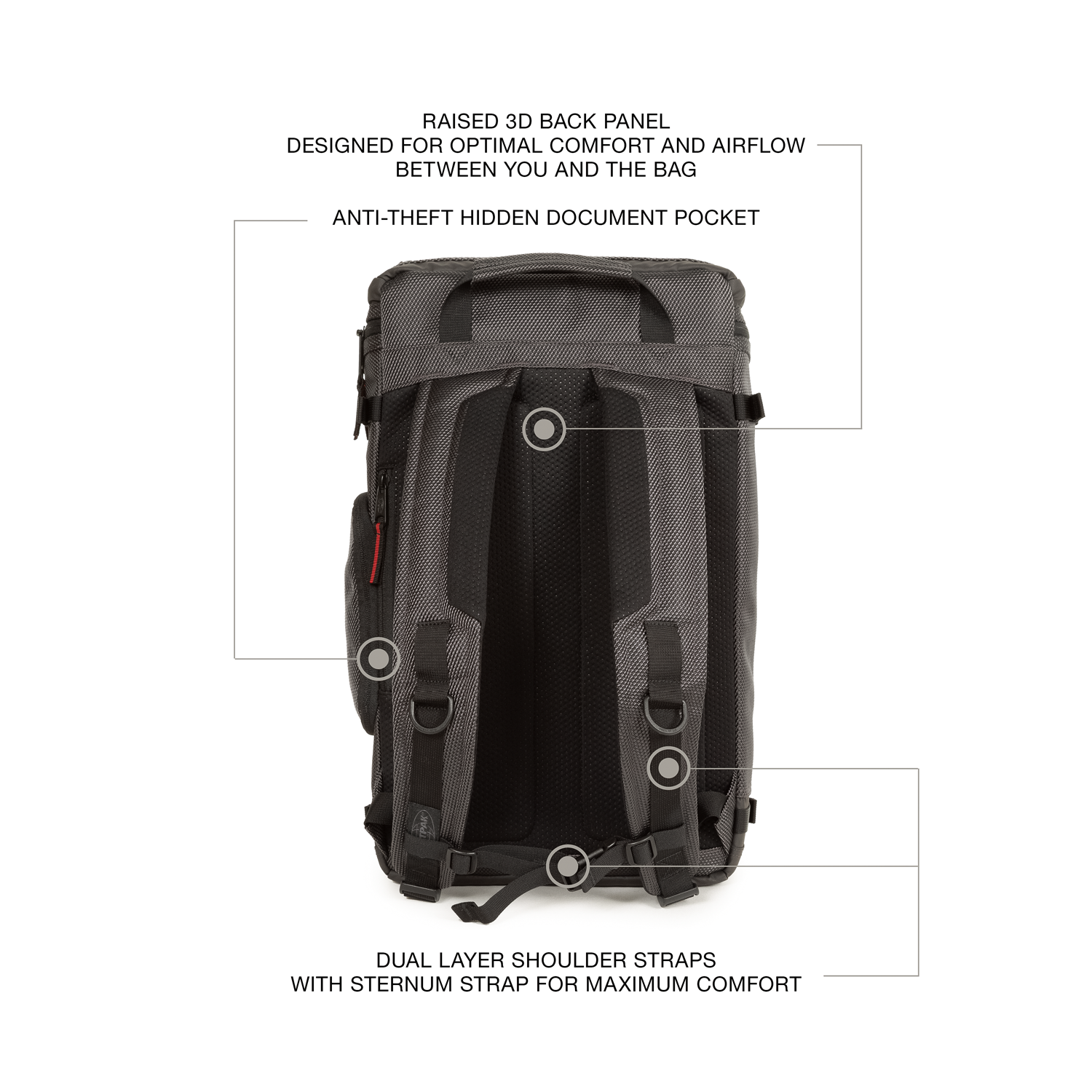 laptop backpack with sternum strap