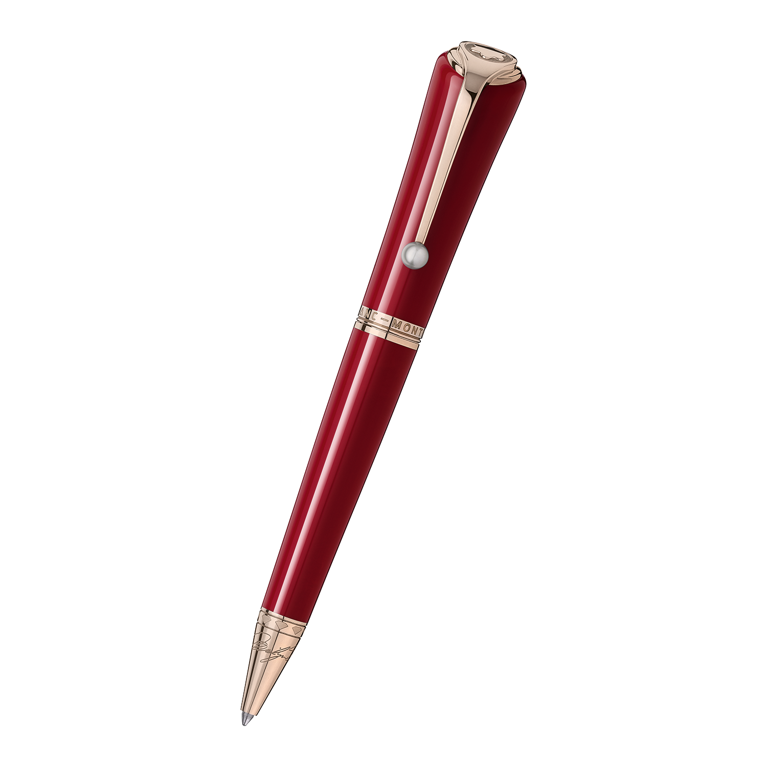 red montblanc pen