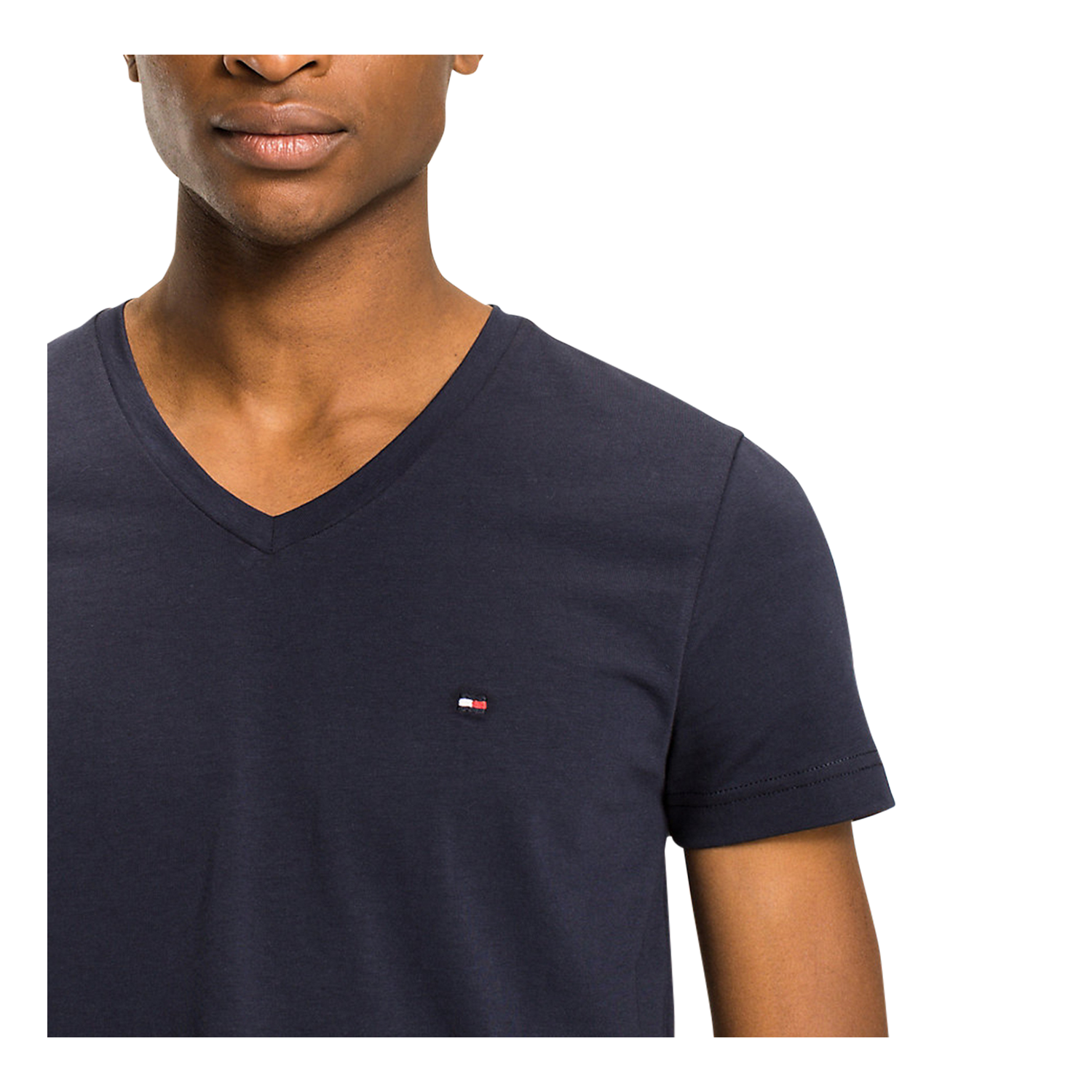 Tommy Hilfiger Core Stretch T-Shirt for Men, short-sleeved, Navy Blazer - Worldshop