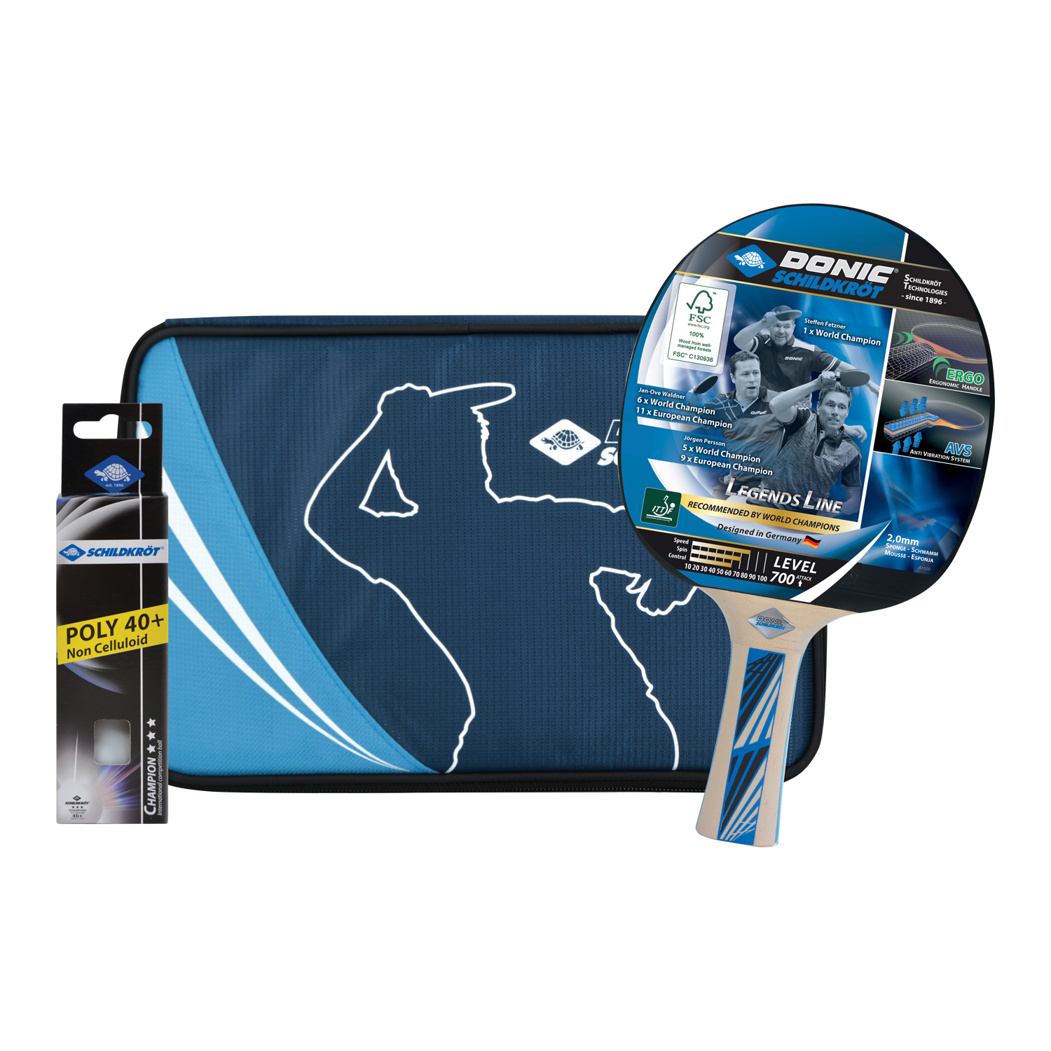 Donic-Schildkröt Legends 700 FSC Set cadeau tennis de table haut de gamme -  Lufthansa WorldShop