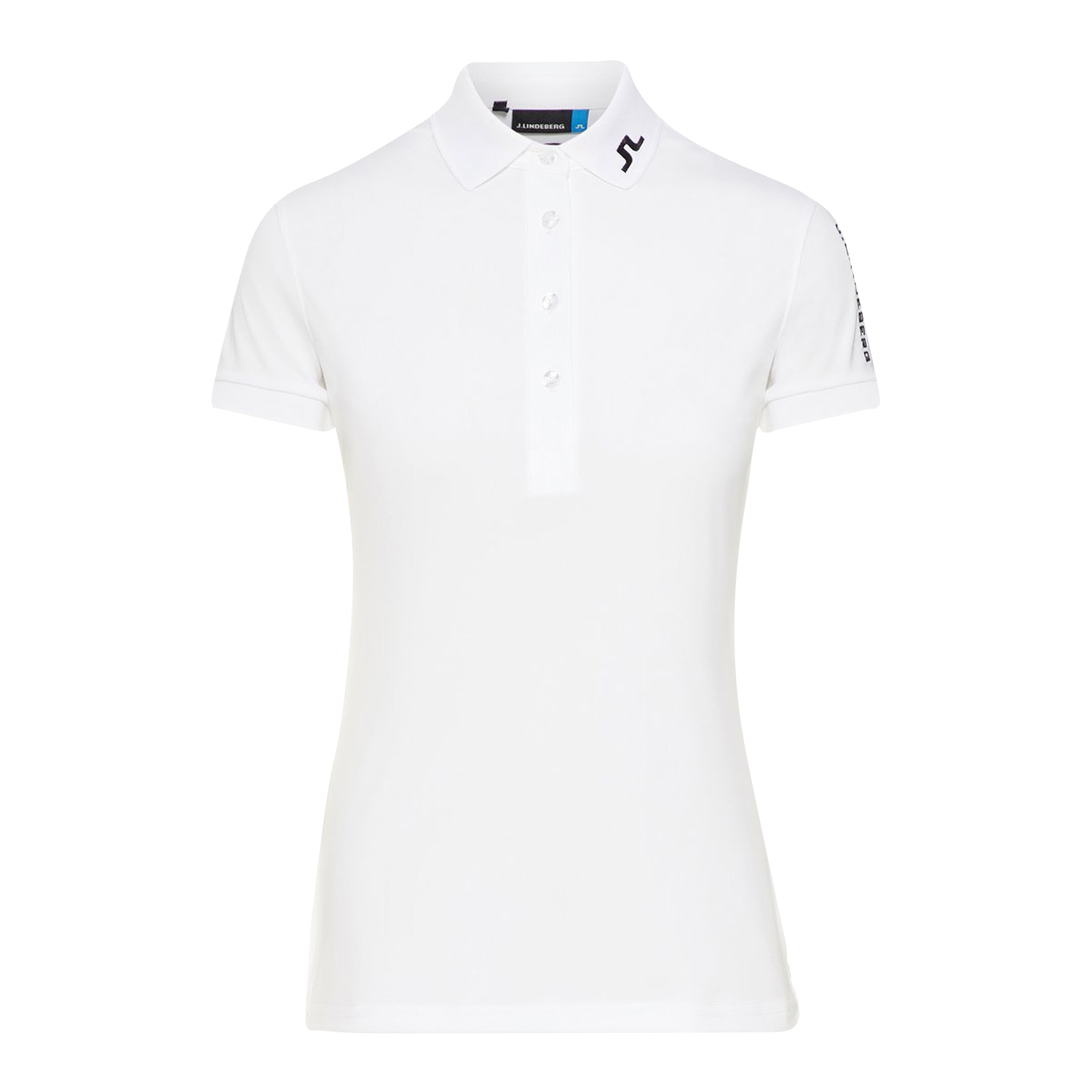 ladies white polo shirt