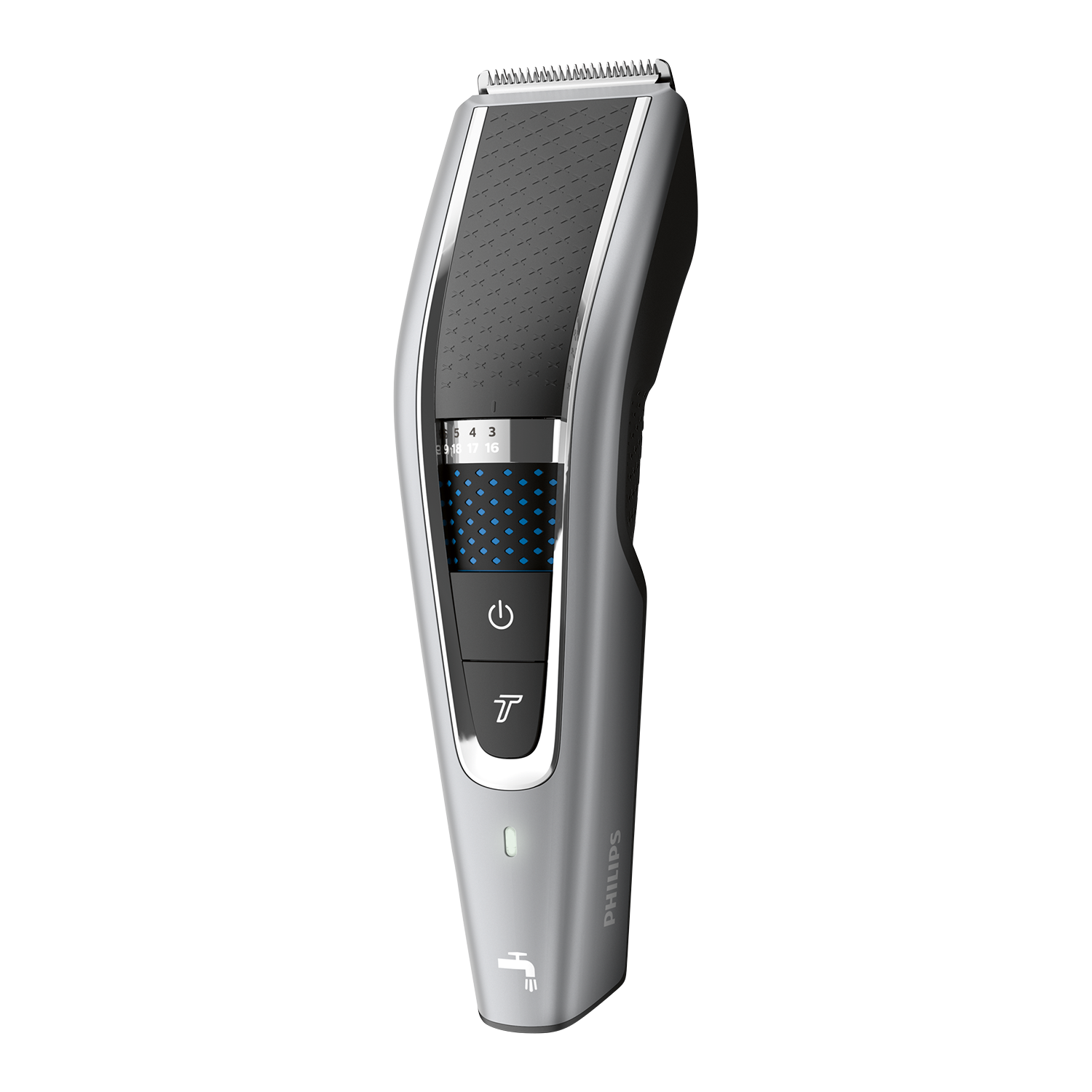 Philips Hairclipper Series 5000 Hair Clipper, Black/Silver - Worldshop Philips Hairclipper Series 5000 Hair Clipper, Black/Silver - Worldshop