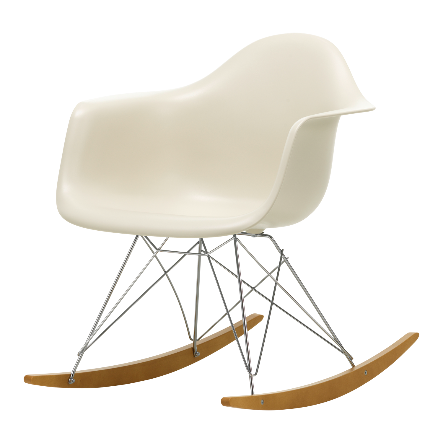 Vitra Eames Plastic Chair Rar Pebble Chrome Lufthansa Worldshop